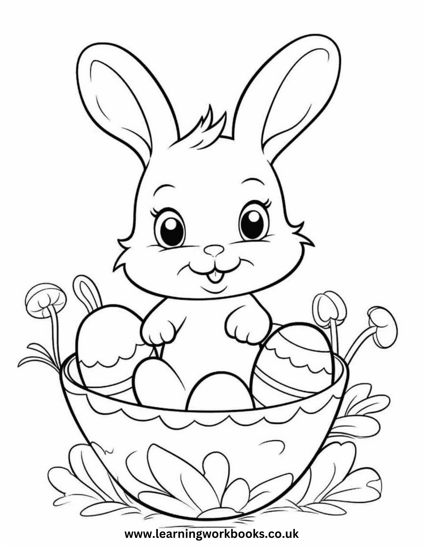 My Easter Bunny Colouring Book 2 (downloadable digital product)