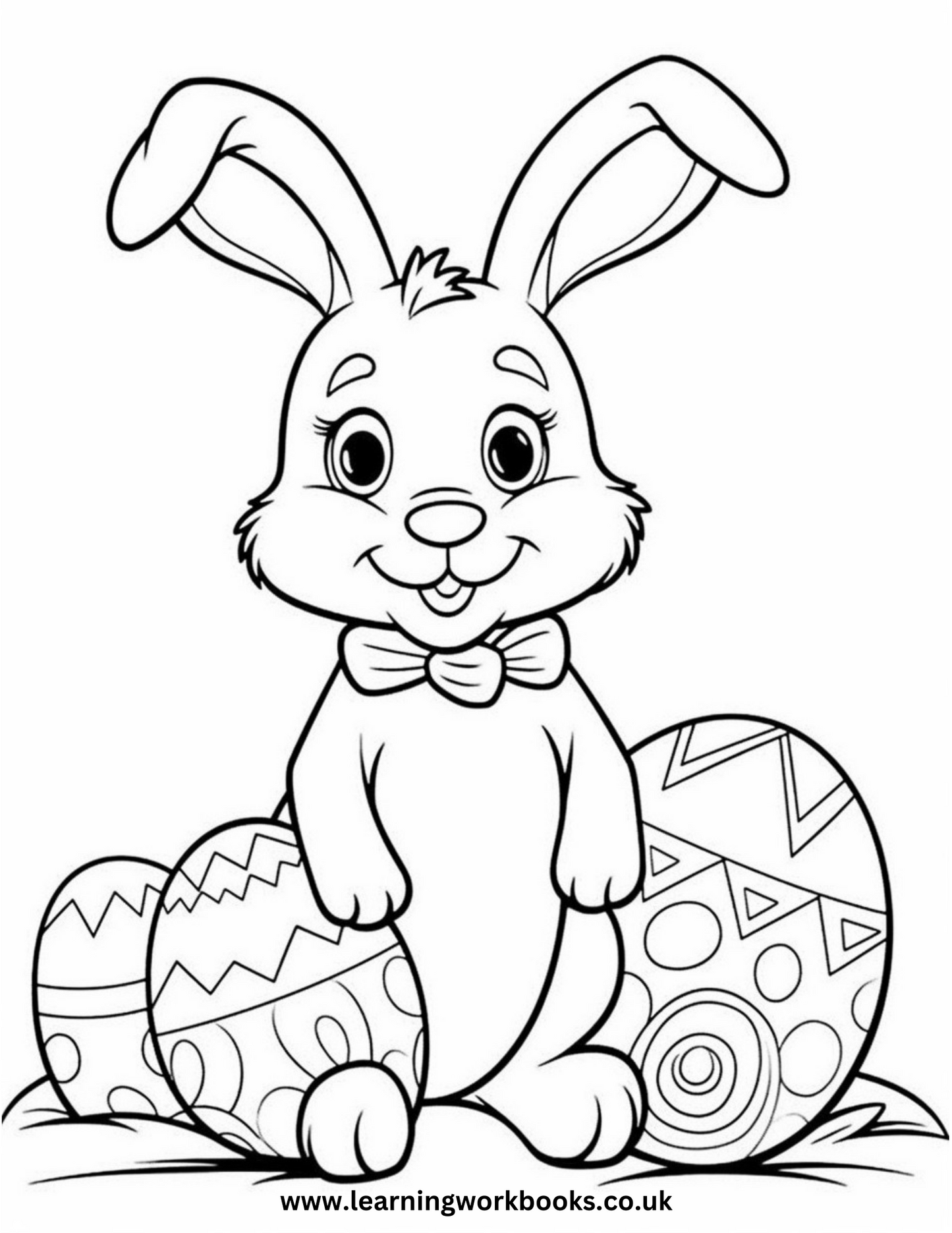 My Easter Bunny Colouring Book 1 (downloadable digital product)