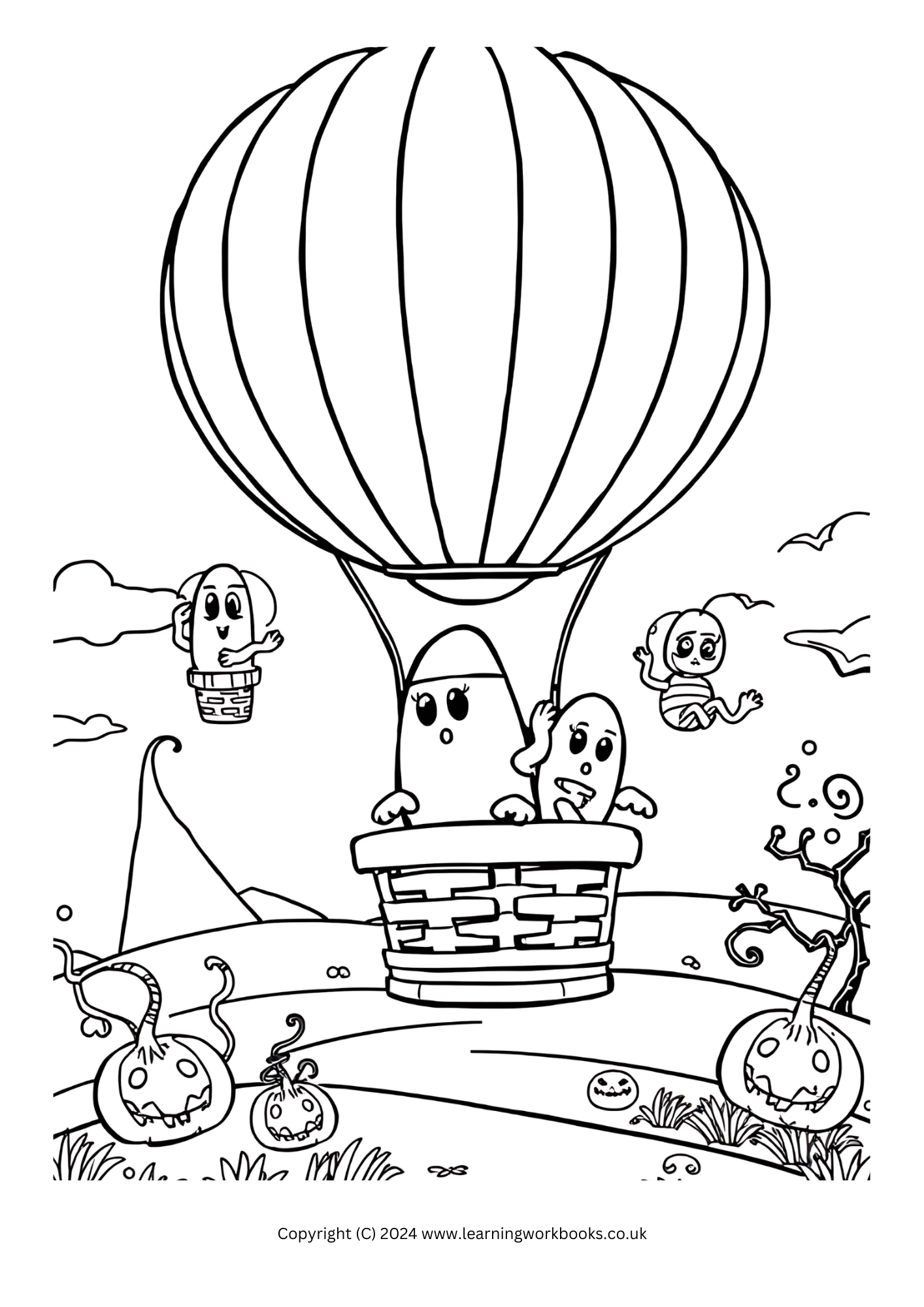Candy Corn Creatures Halloween Colouring Book (downloadable digital product)