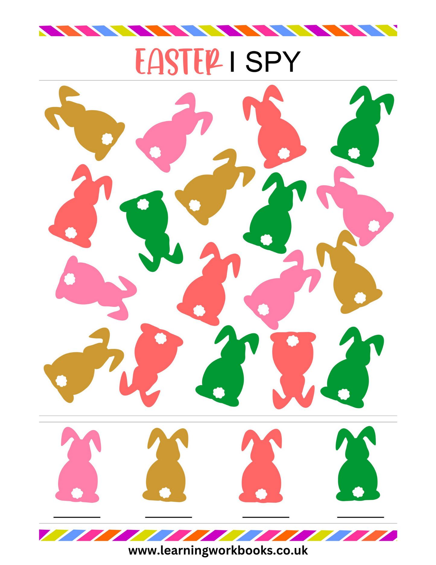 Easter I Spy Puzzle Book 1 (downloadable digital product)