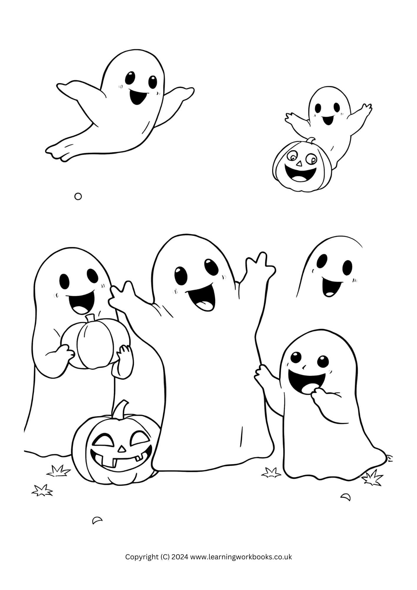 Pumpkin Patch Party Halloween Colouring Book (downloadable digital product)