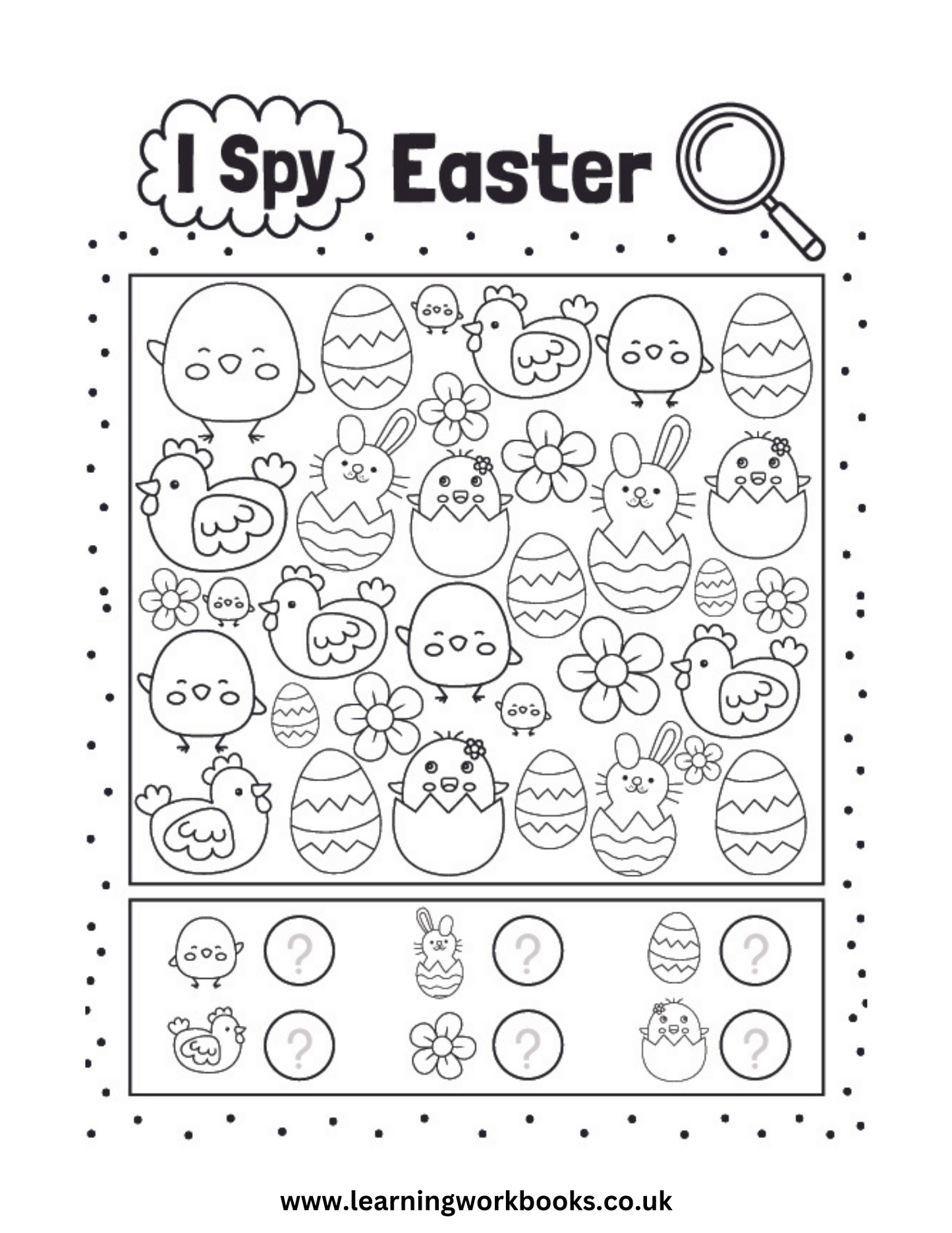 Easter I Spy Puzzle Book 2 (downloadable digital product)