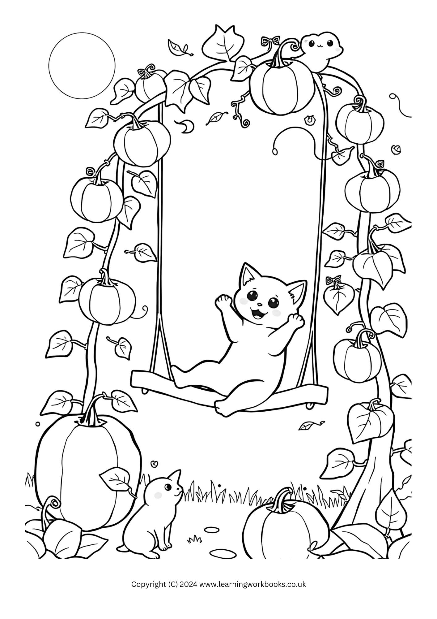 Mischievous Kittens Halloween Colouring Book (downloadable digital product)