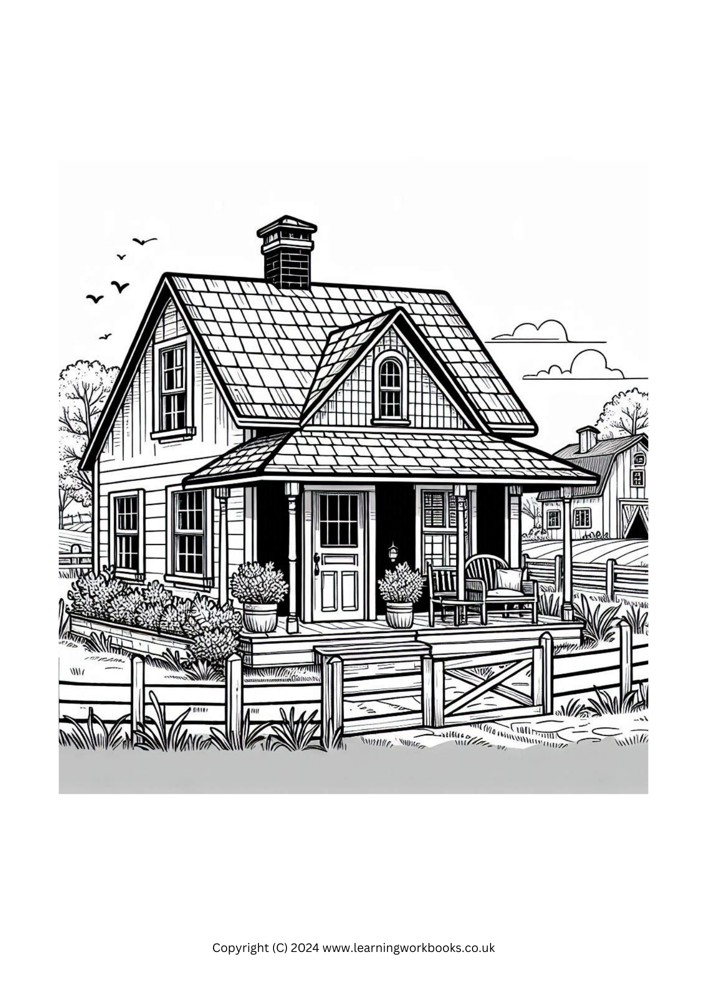 Fun Farm Colouring Book 1 (downloadable digital product)