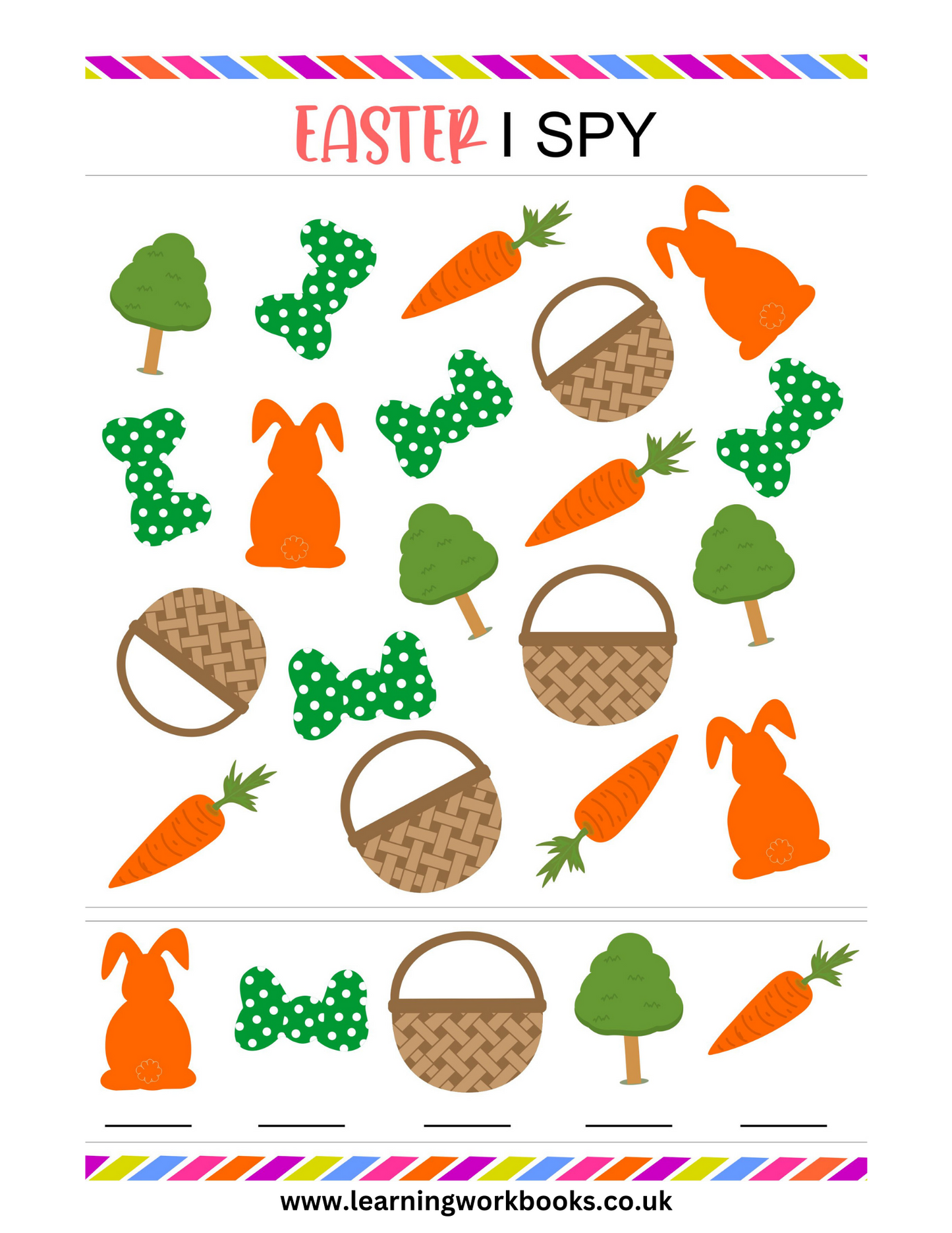 Easter I Spy Puzzle Book 1 (downloadable digital product)