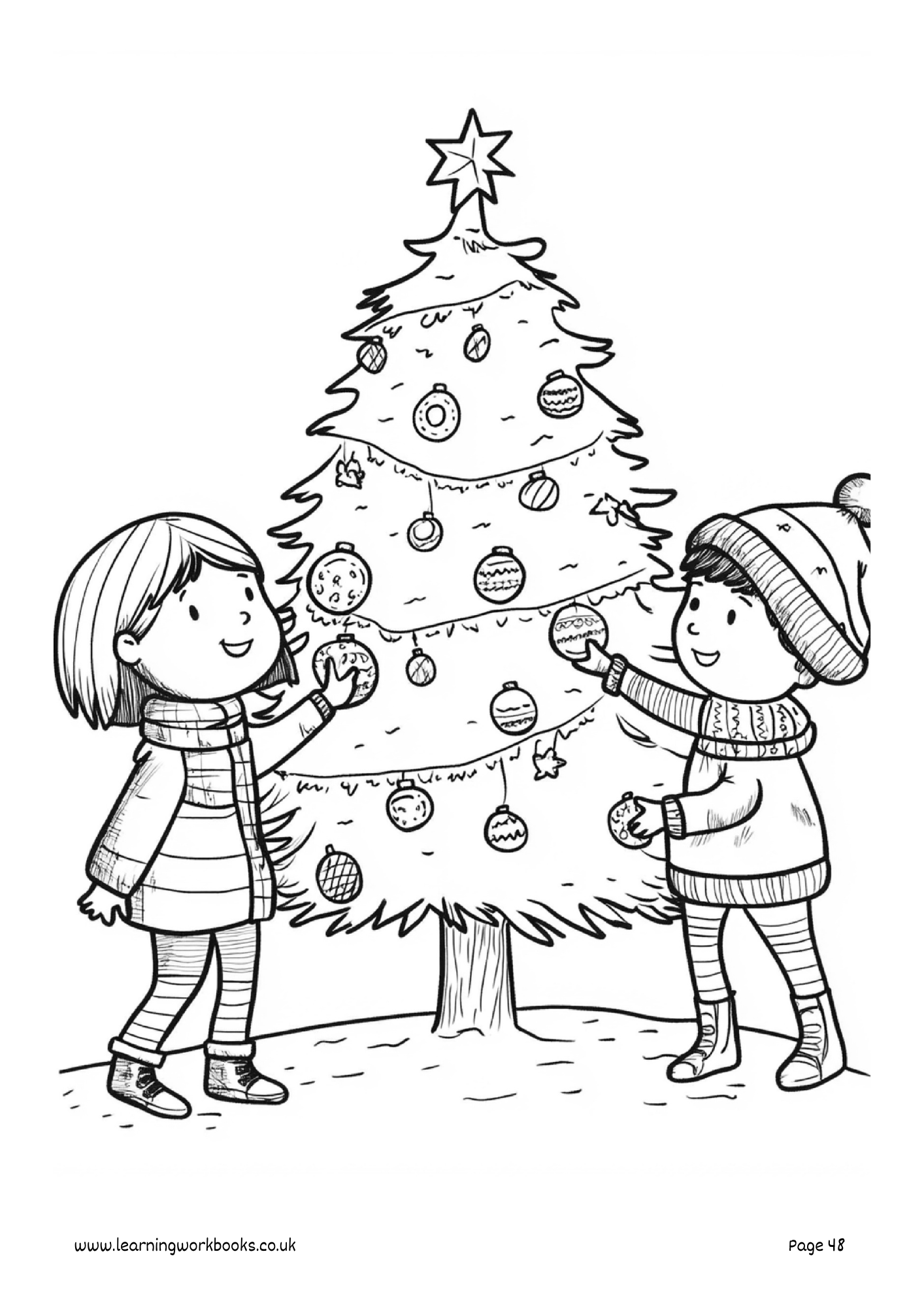 Christmas Colouring Book 5 (downloadable digital product)