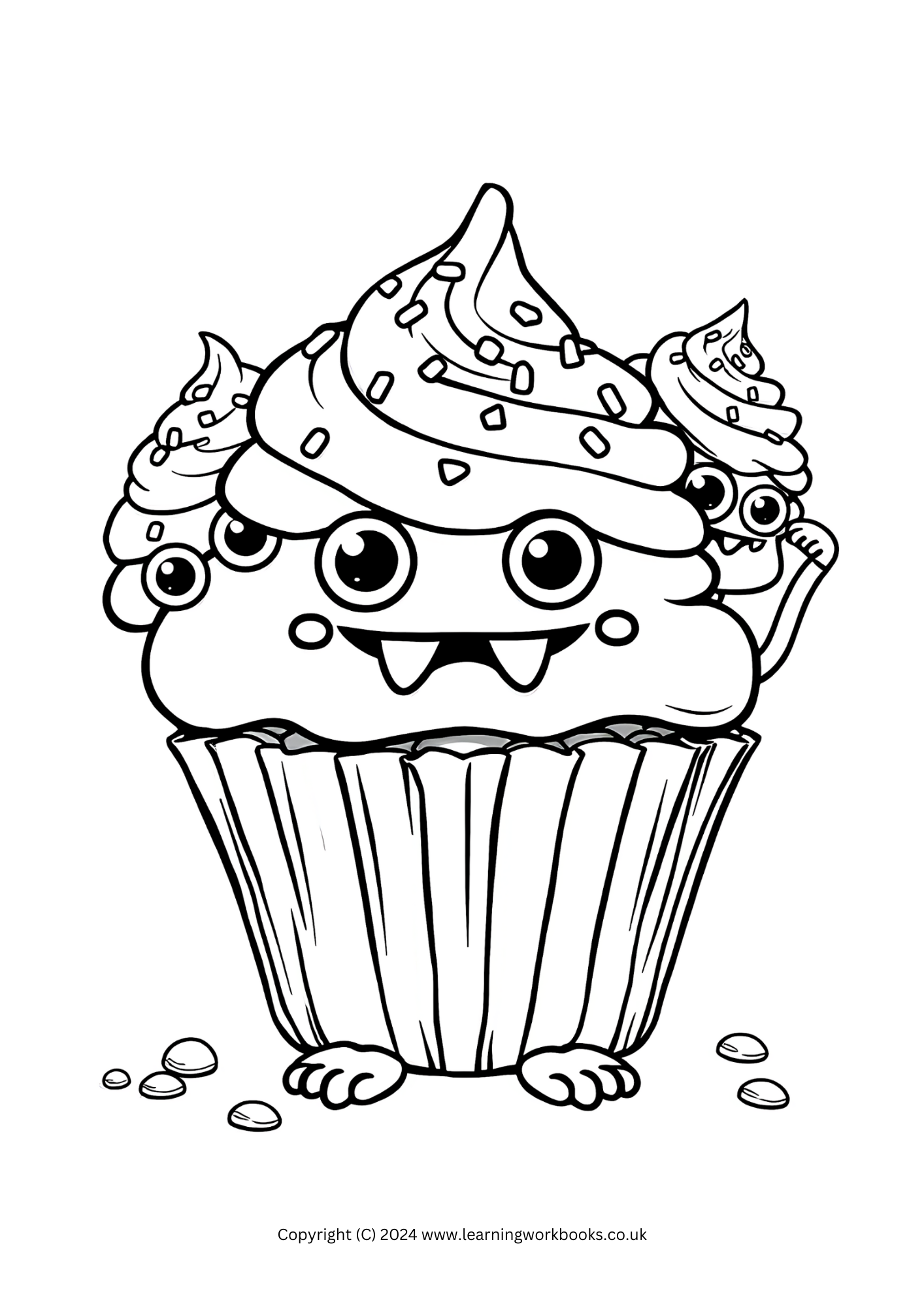 Candy Creatures Halloween Colouring Book (downloadable digital product)