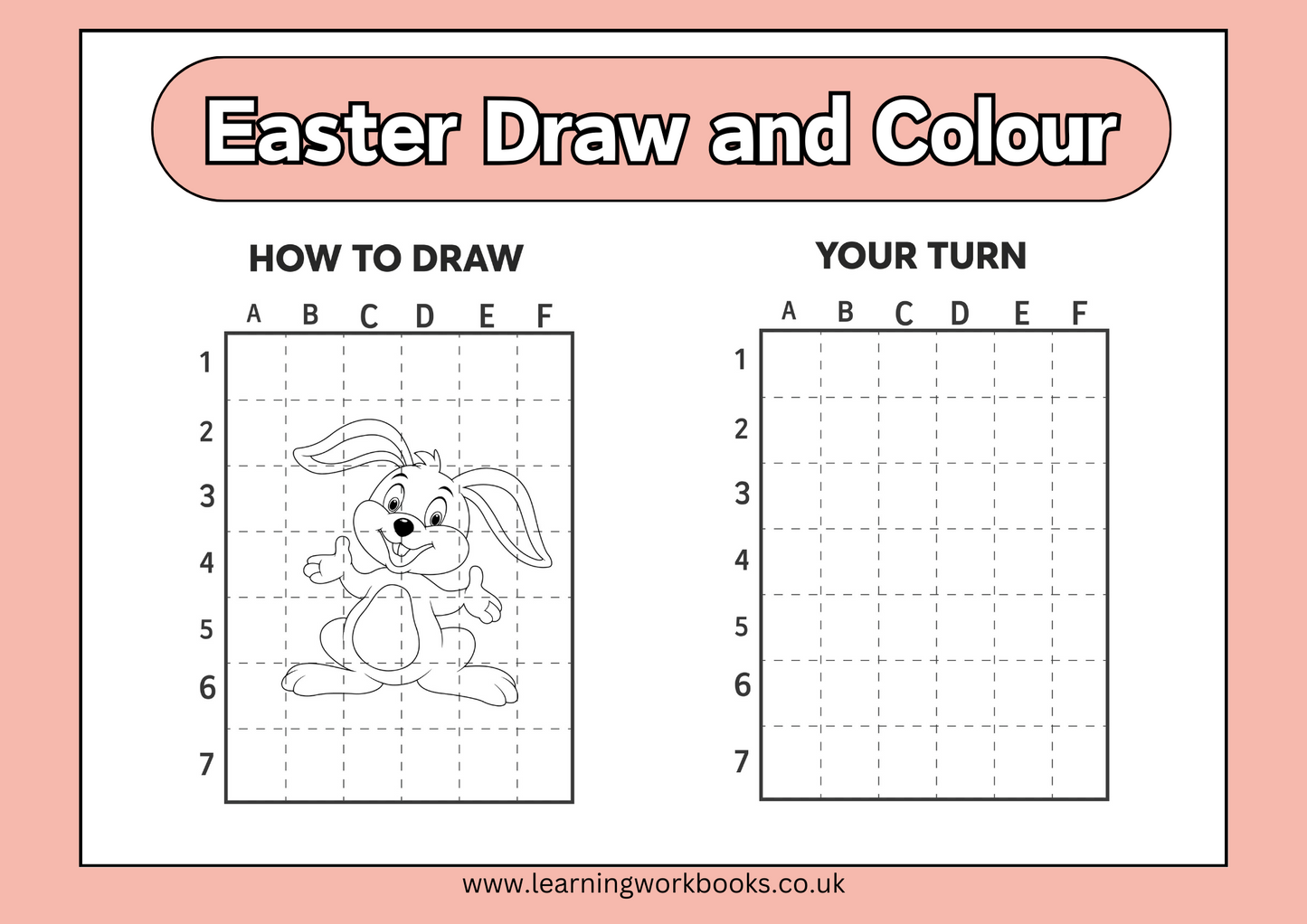 Easter Draw and Colour Book 1 (downloadable digital product)