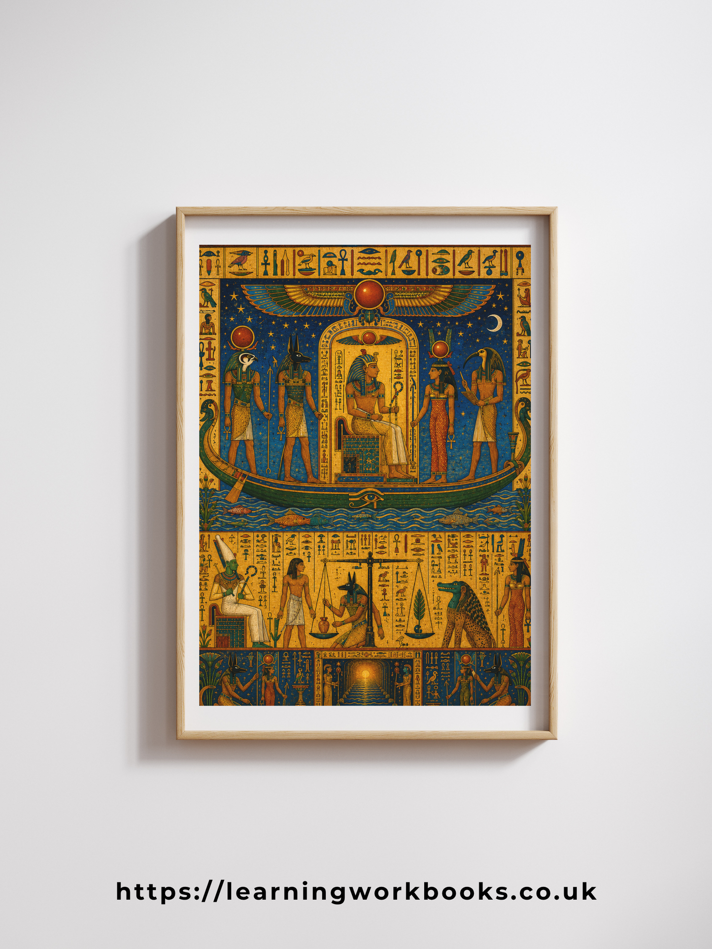 The Pharaoh's Journey into the Afterlife / Ancient Civilisation Printable Art 4 / Premium Printable Digital Download