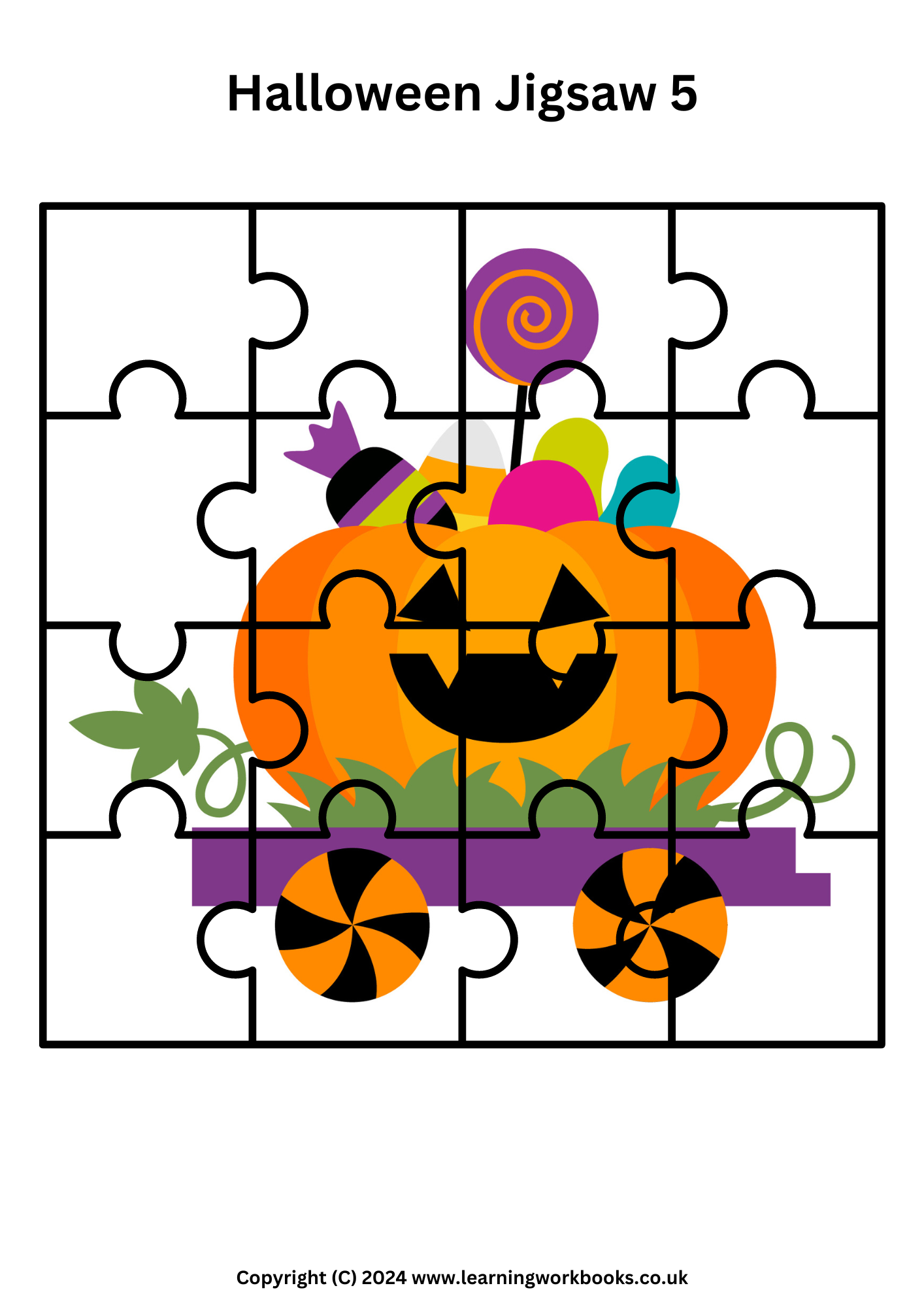 Halloween Jigsaw Book 1 (downloadable digital product)