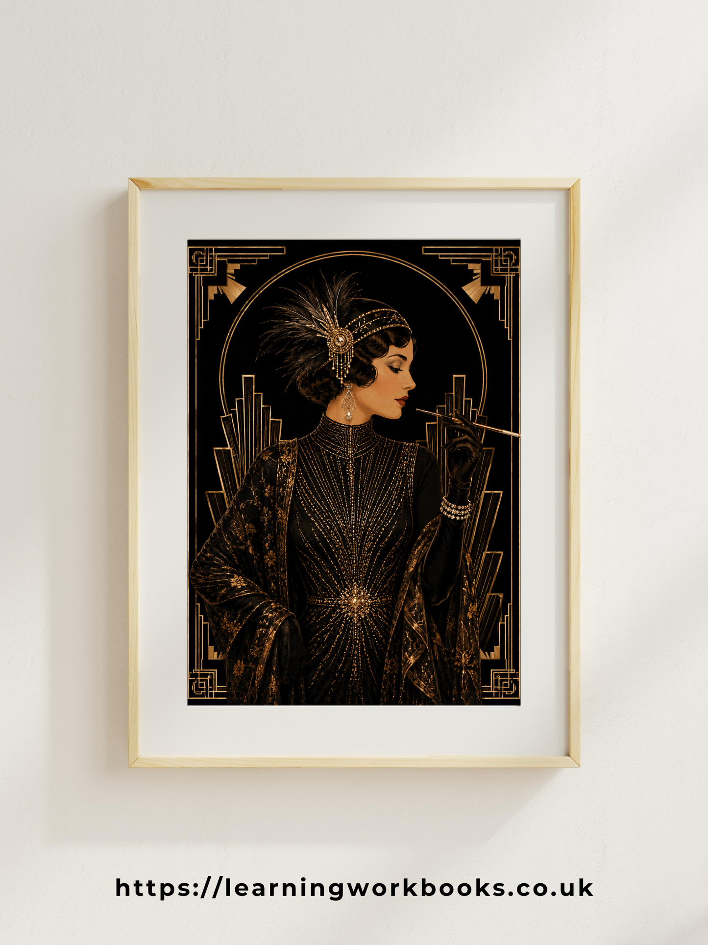 Vintage Art Deco Fashion Illustration / Vintage Women Printable Art 1 / Premium Printable Digital Download / High Resolution for High Quality Printing
