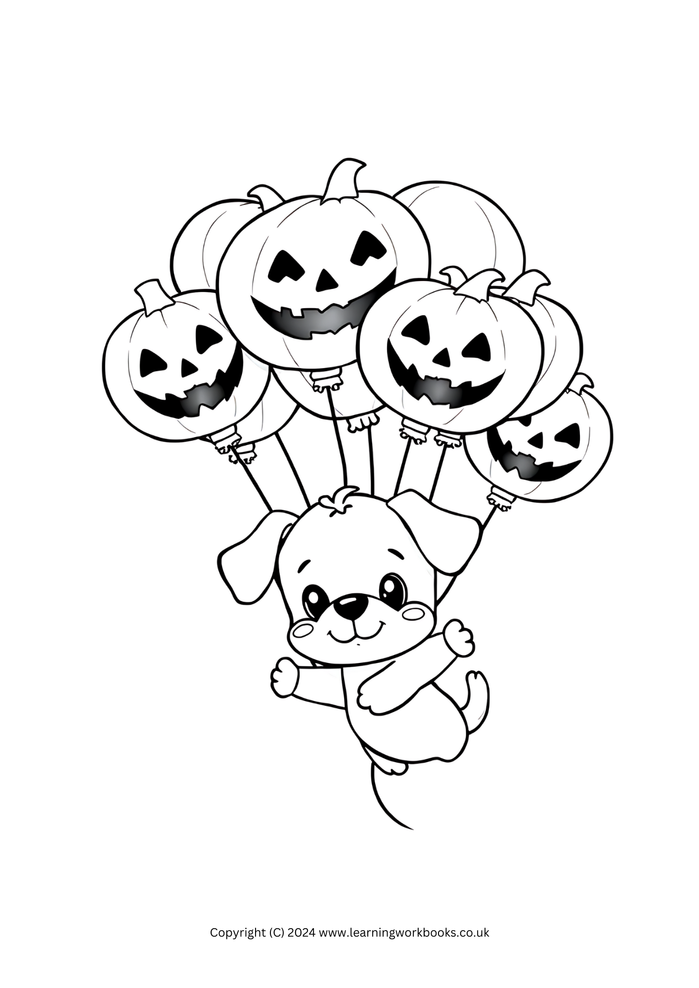 Pumpkin Pets Halloween Colouring Book (downloadable digital product)