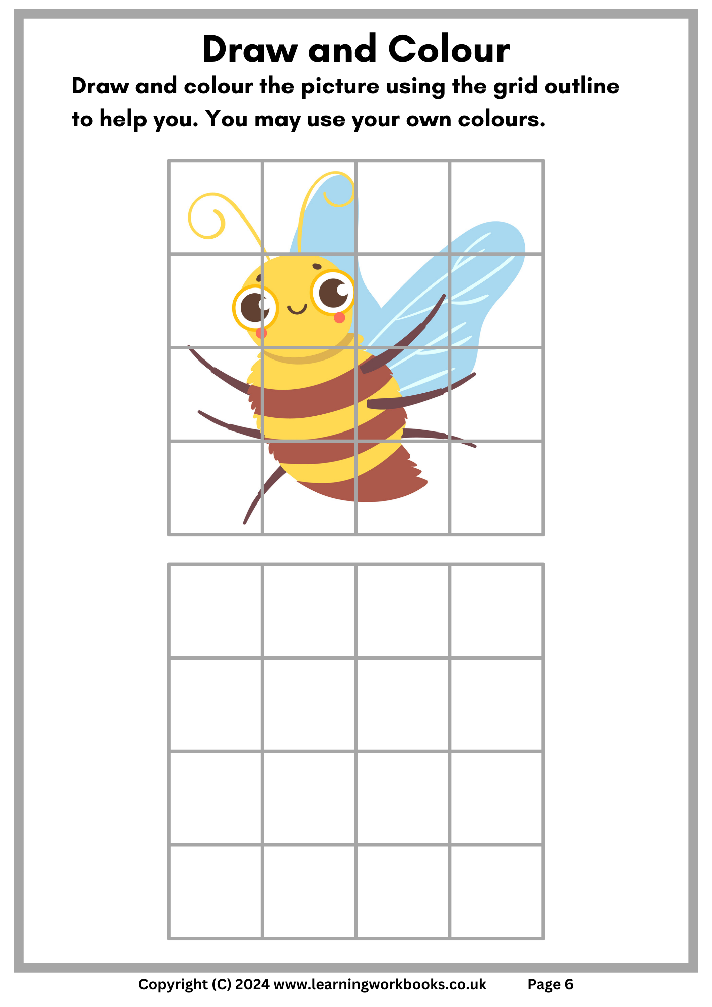 Draw and Colour Book 1 (downloadable digital product)