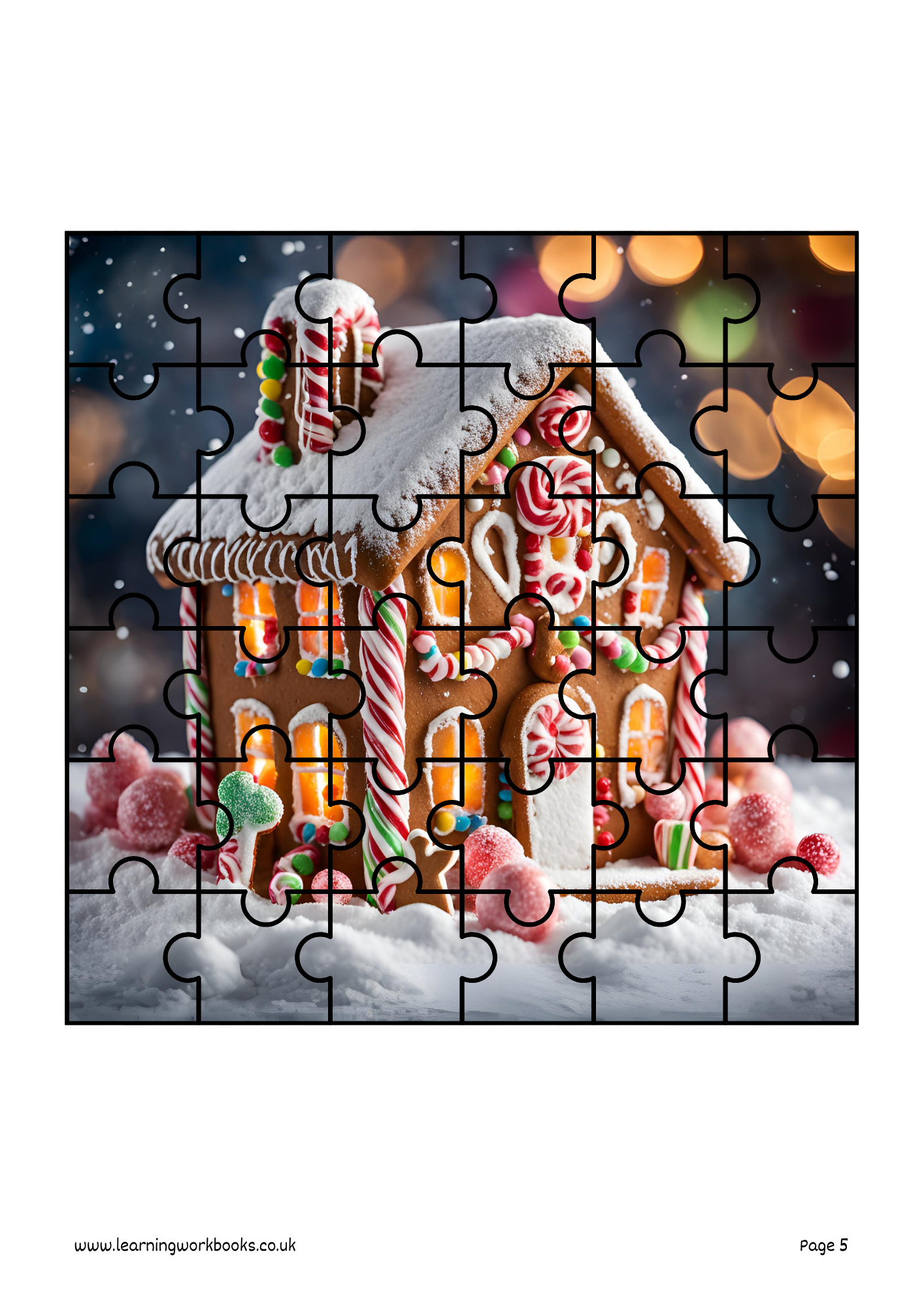 Christmas Jigsaw Book 1 (downloadable digital product)