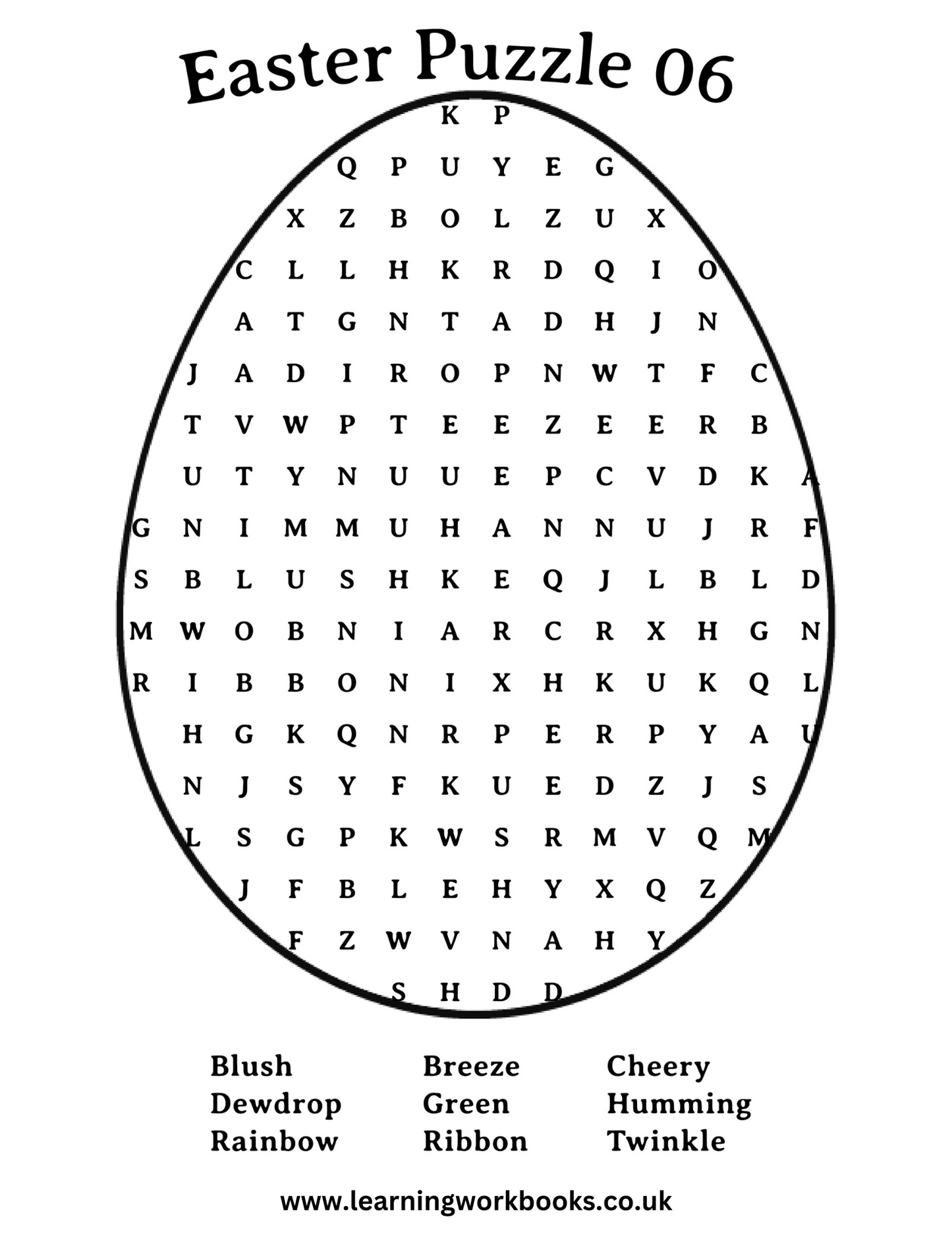 Easter Word Search Puzzle Book 2 (downloadable digital product)