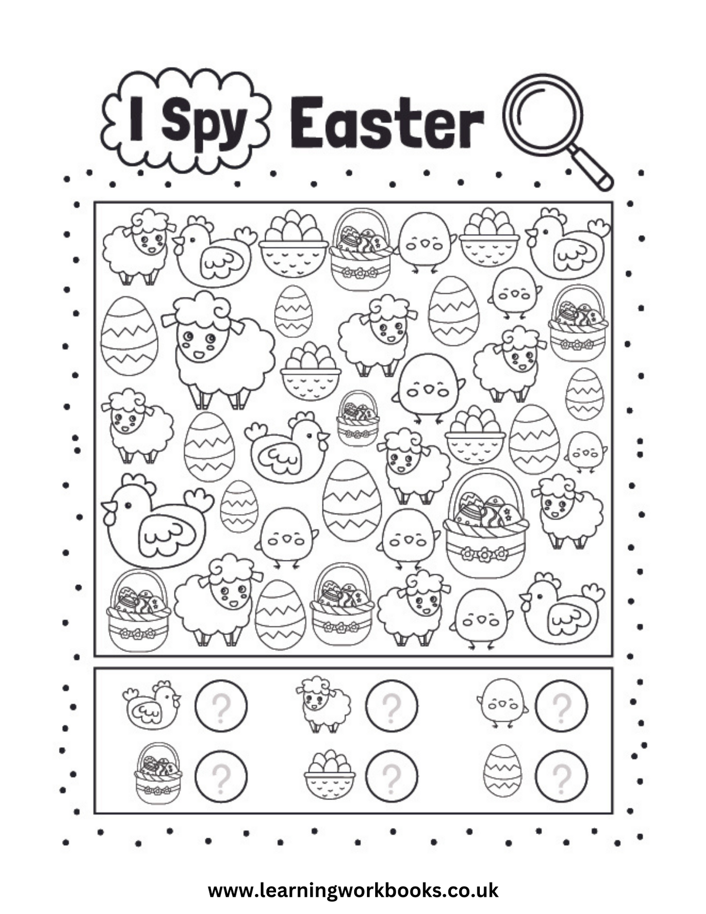 Easter I Spy Puzzle Book 2 (downloadable digital product)