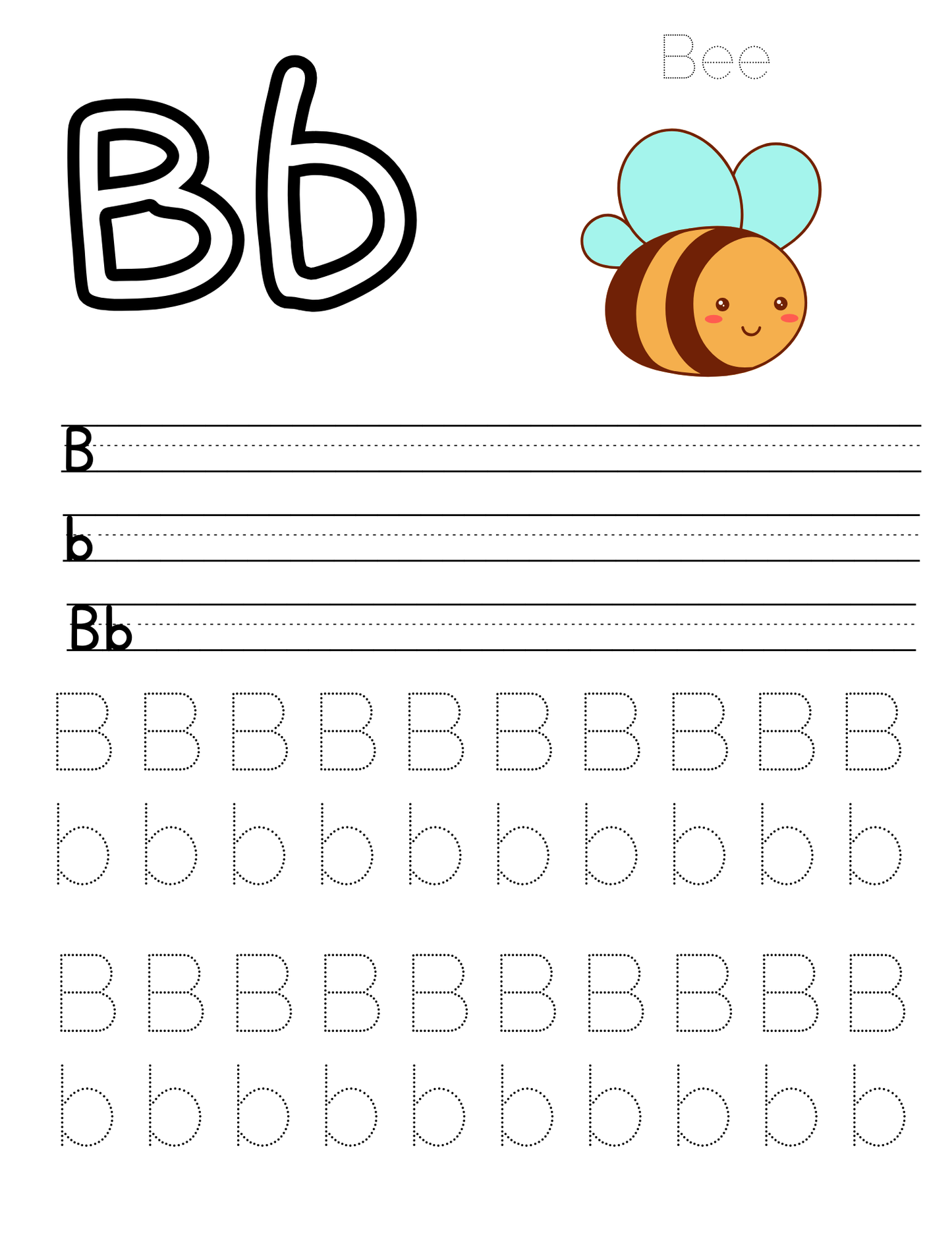 Alphabet Tracing Workbook (downloadable digital product)