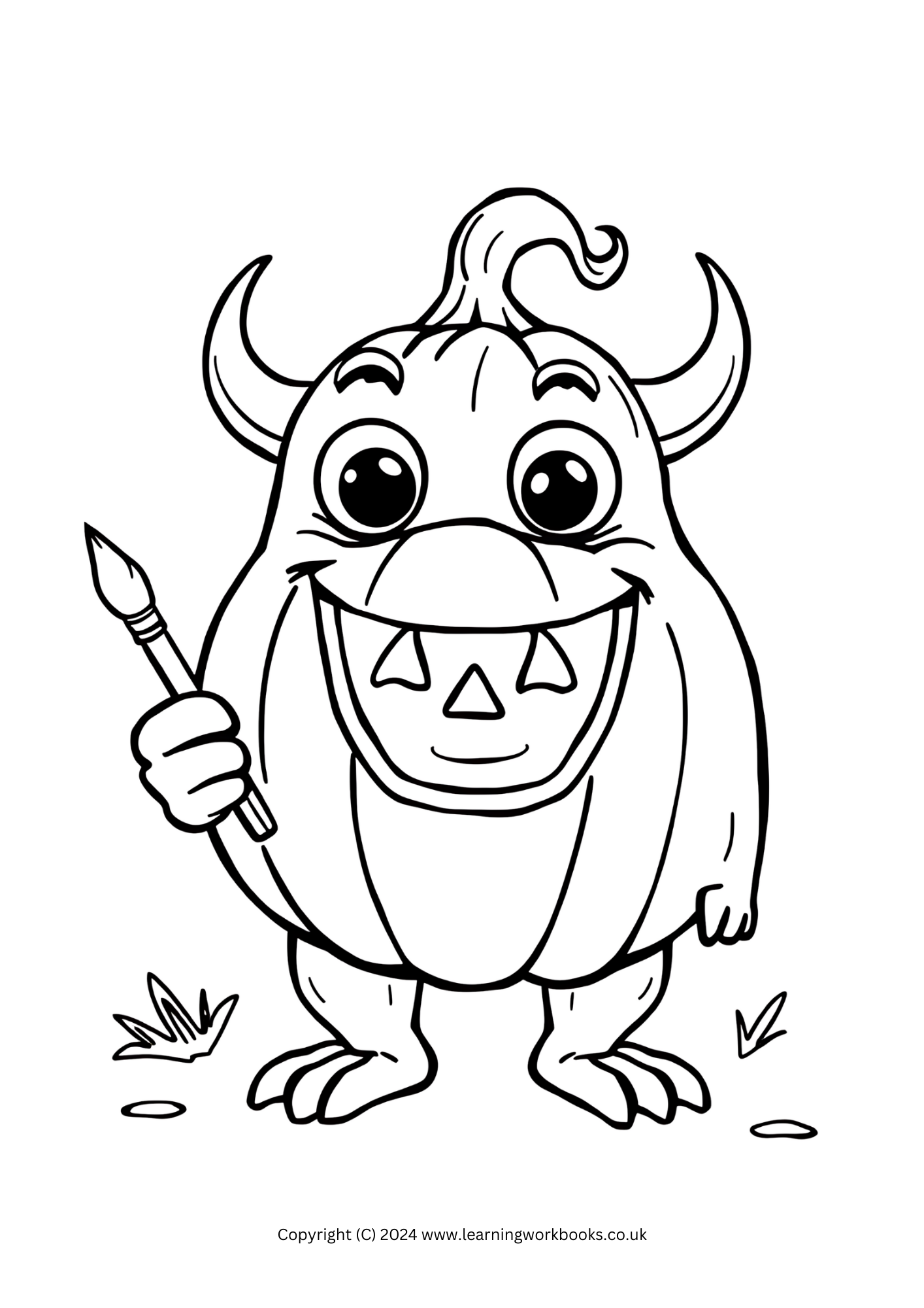 Halloween Art Studio Colouring Book (downloadable digital product)