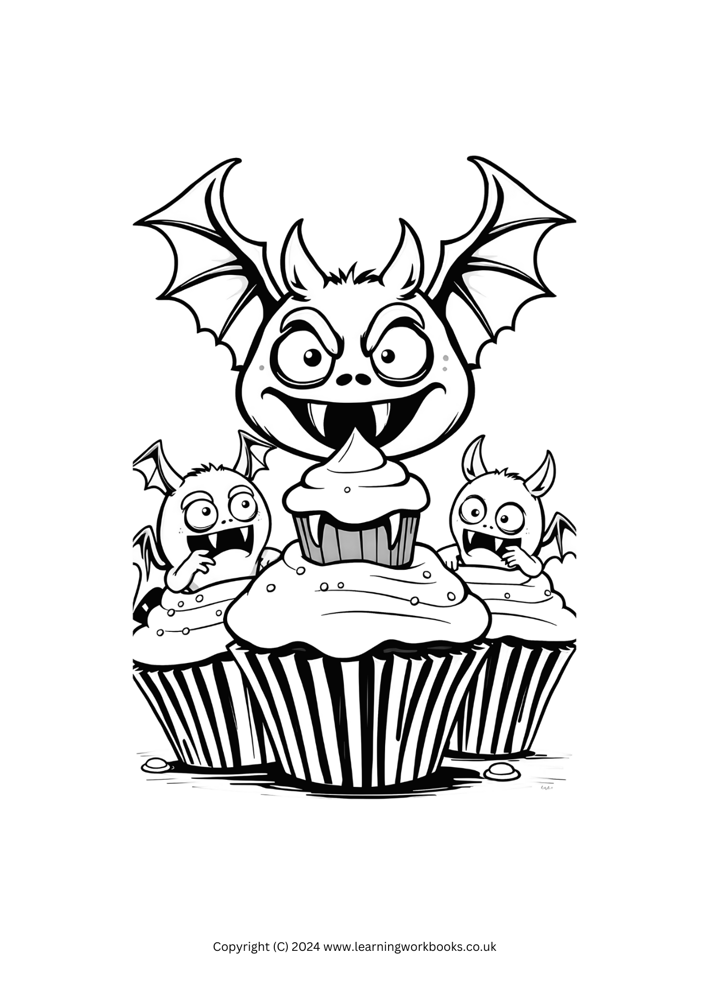 Monster Bakery Halloween Colouring Book (downloadable digital product)