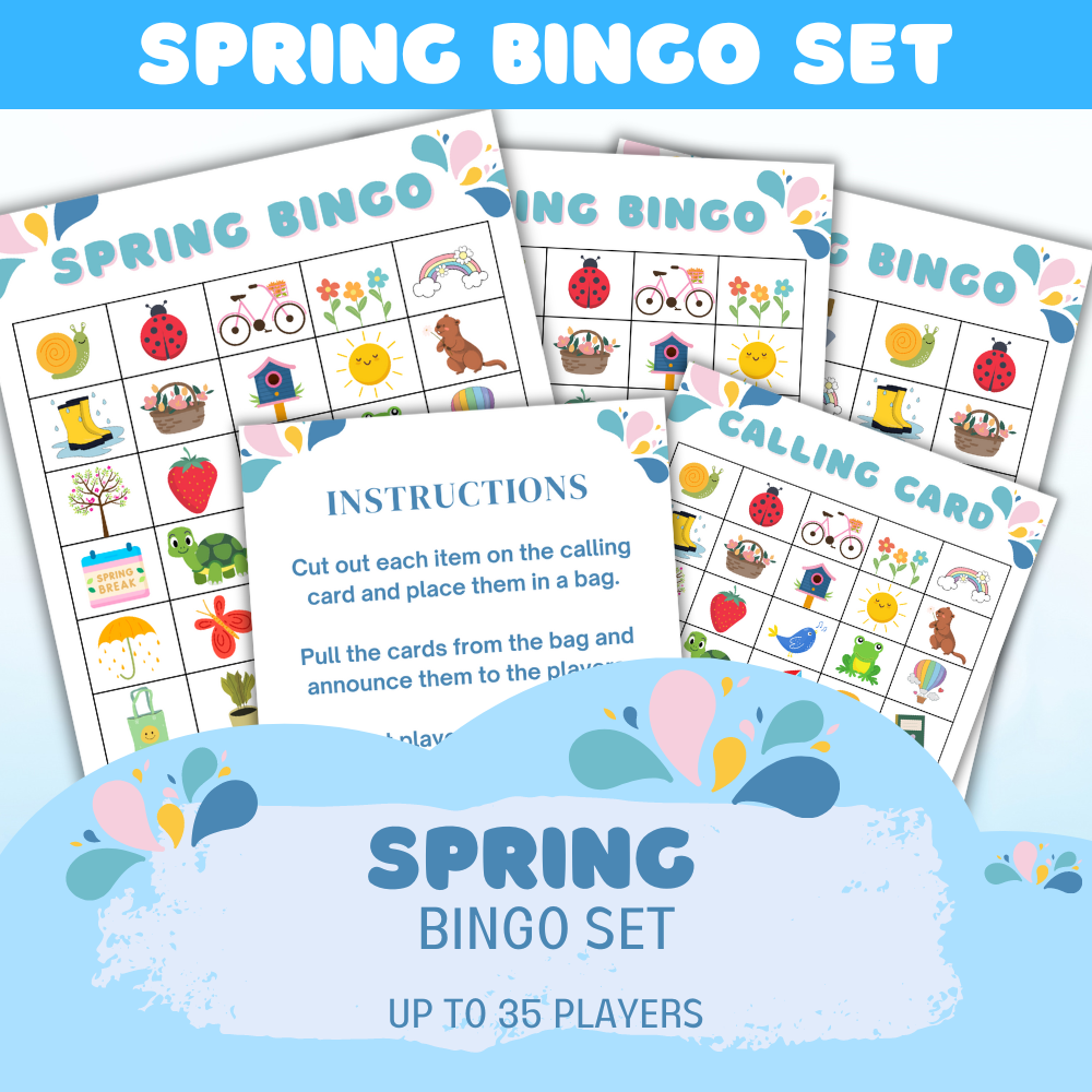 Spring Bingo Set (downloadable digital product)