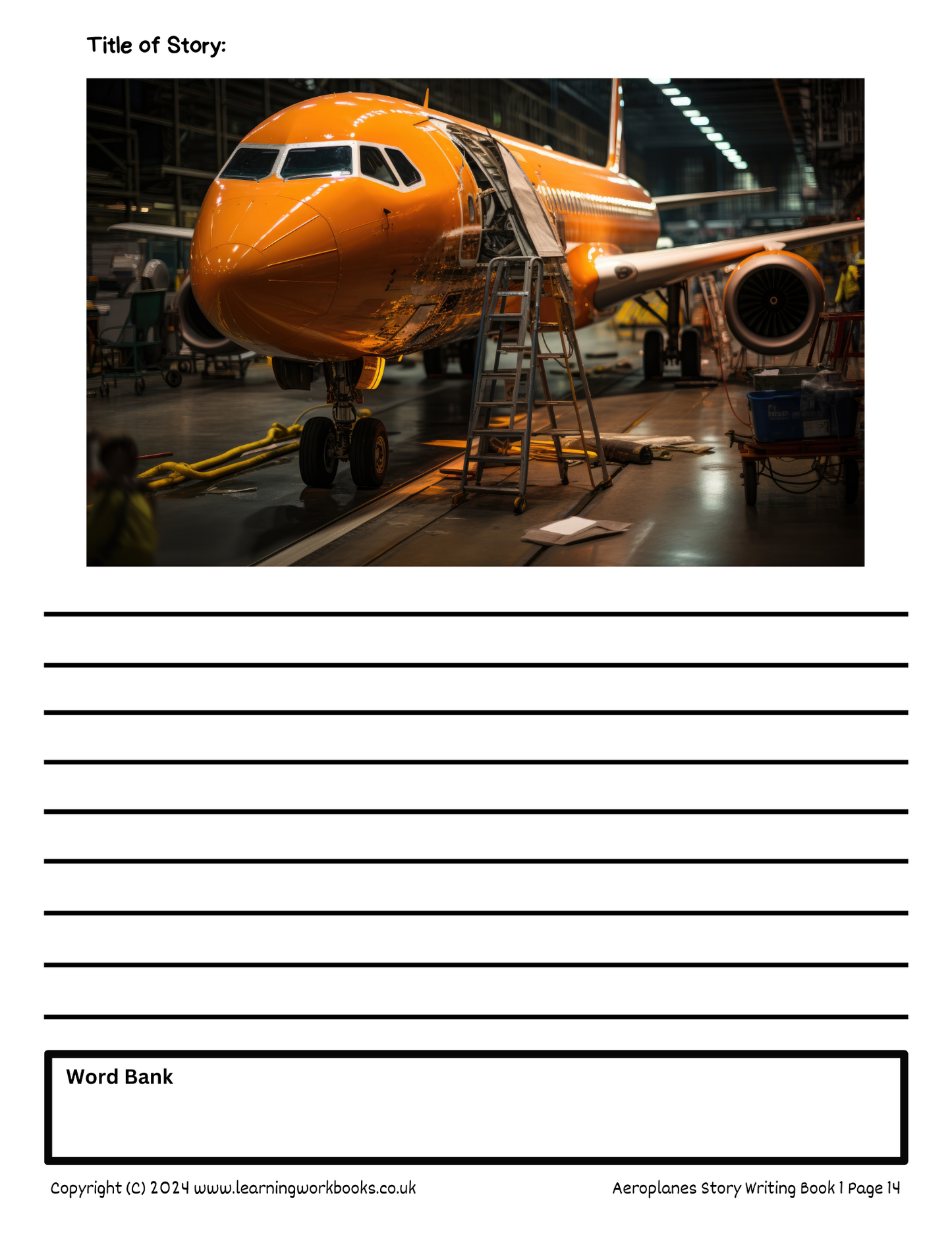 Aeroplanes Story Writing Book 1 (downloadable digital product)