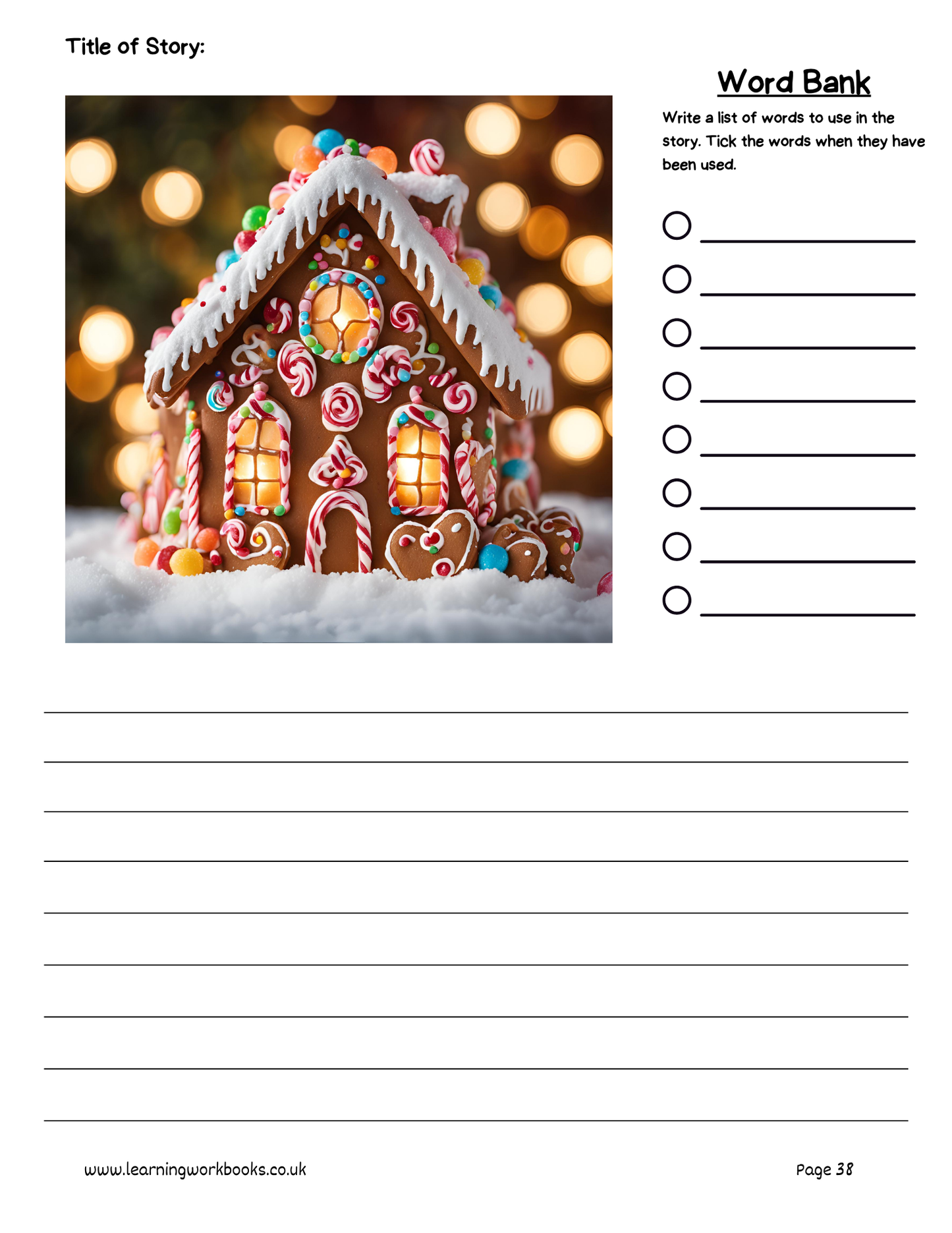 Christmas Story Writing Workbook 1 (downloadable digital product)