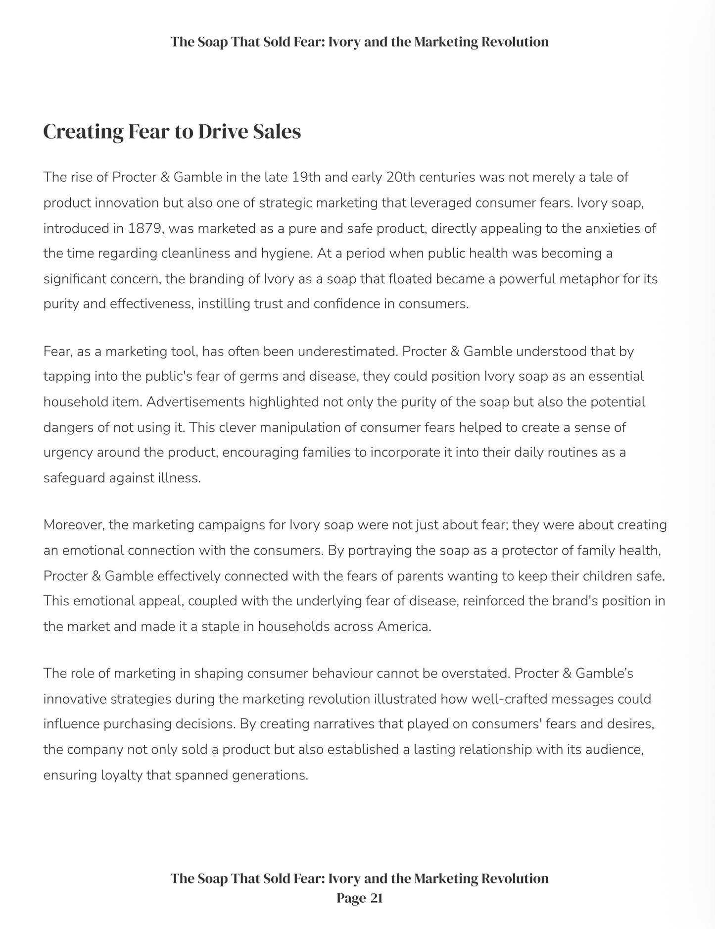The Soap that Sold Fear: Ivory and the Marketing Revolution (downloadable digital product)