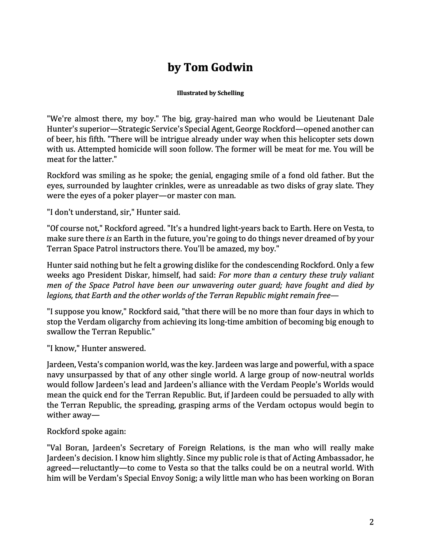 And Devious the Line of Duty by Tom Godwin (downloadable digital product)