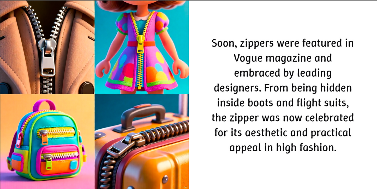 The Story of the Zipper (downloadable digital product)
