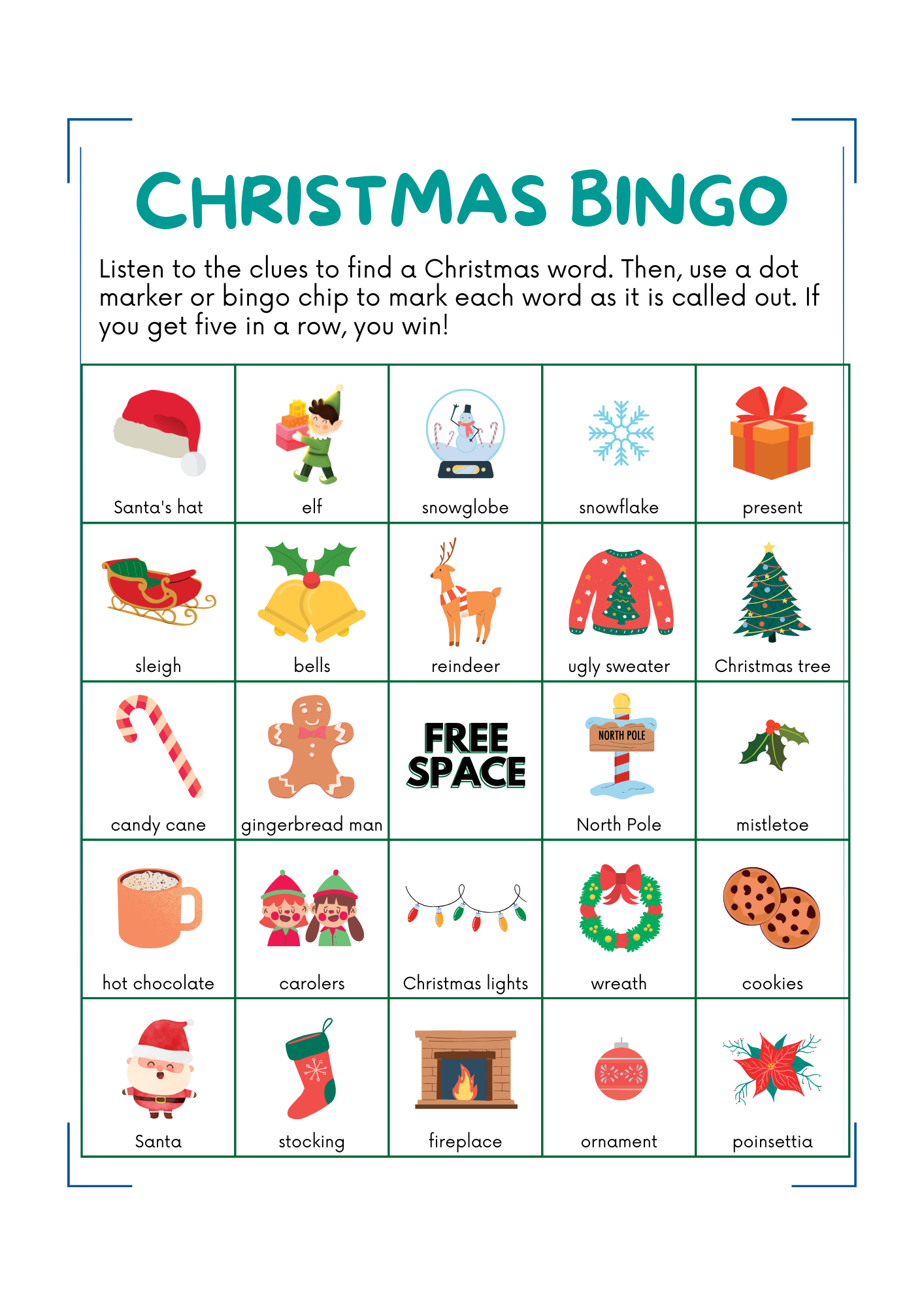 Christmas Activity Book for Kids (downloadable digital product)