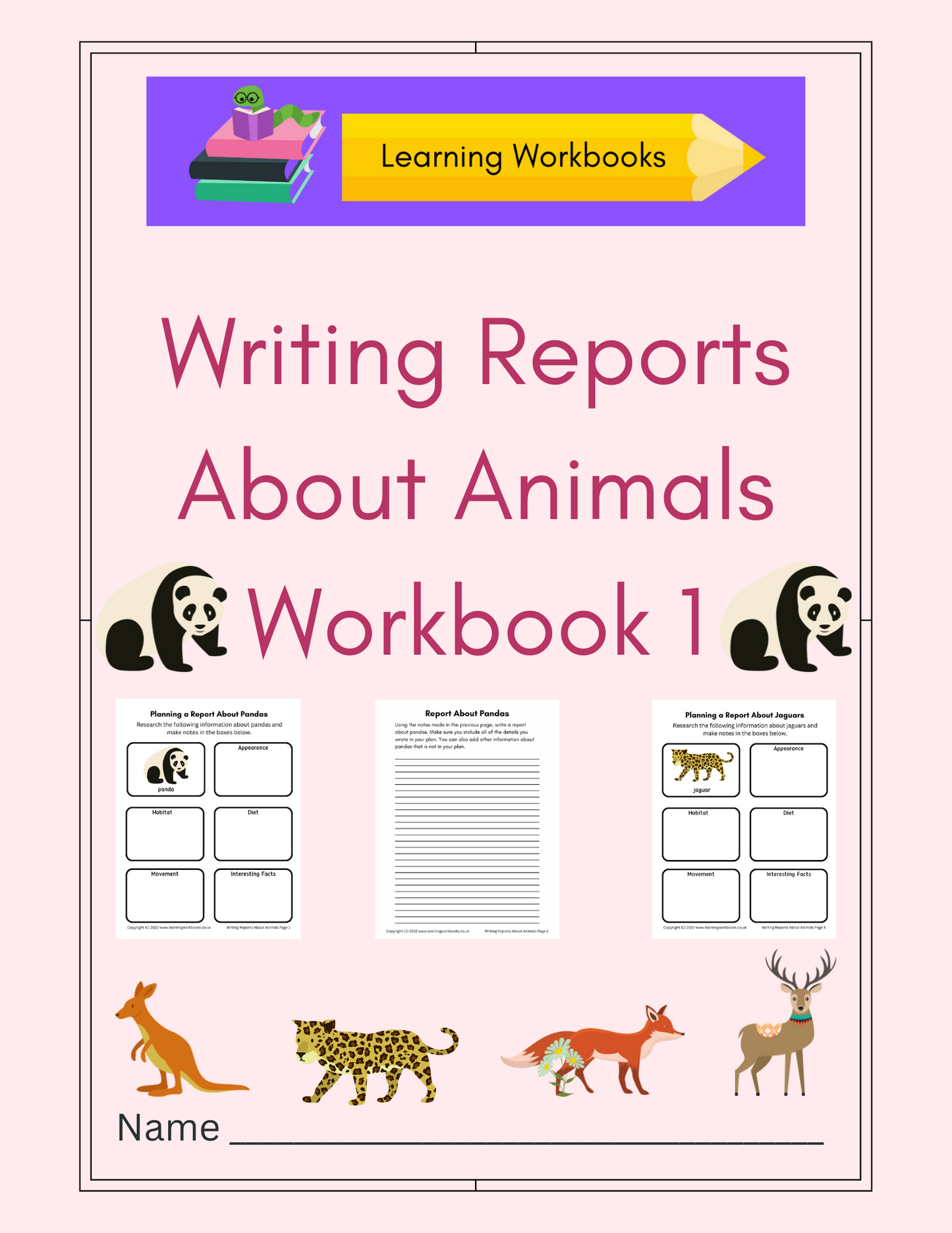 Writing Reports About Animals Workbook 1 (downloadable digital product)