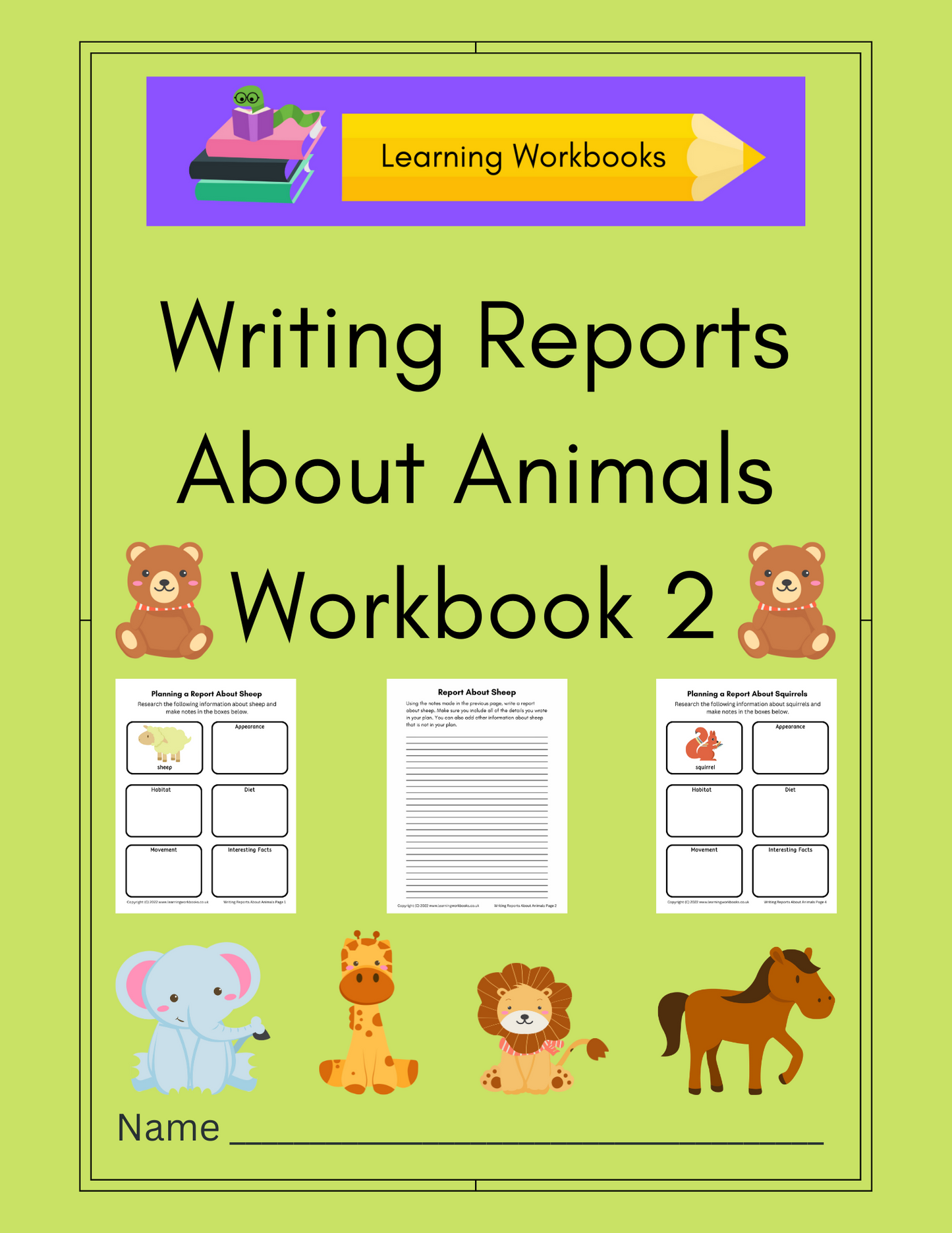 Writing Reports About Animals Workbook 2 (downloadable digital products)