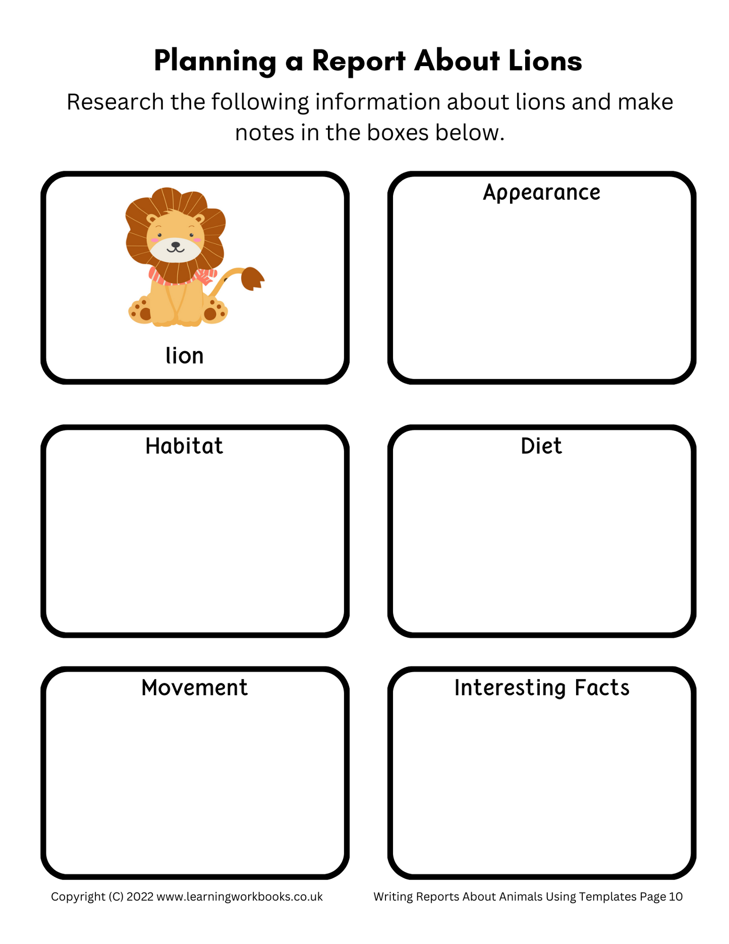 Writing Reports About Animals Using Templates Workbook 2 (downloadable digital product)