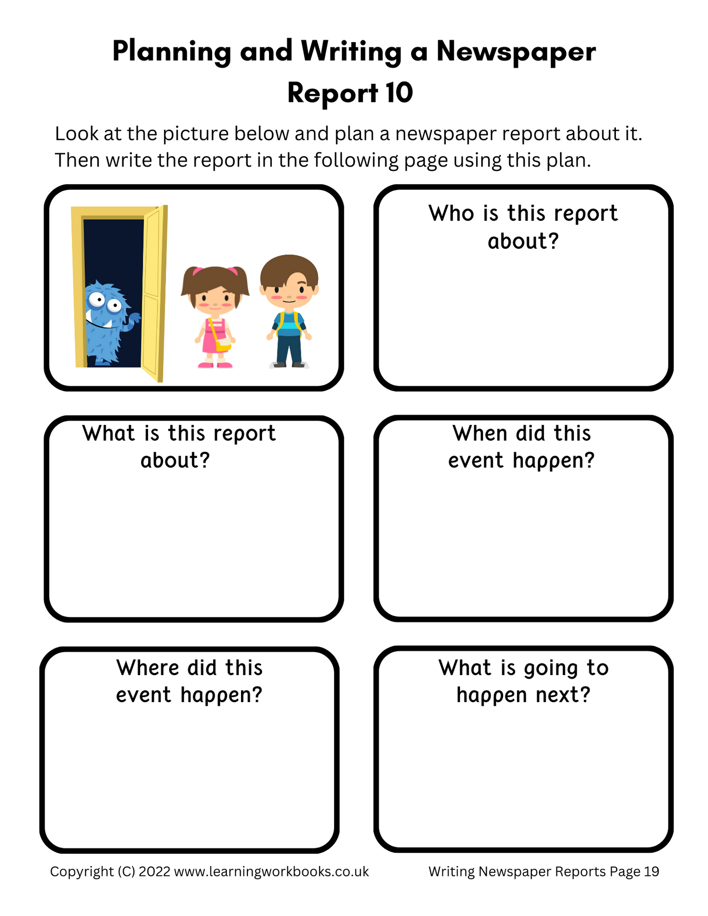 Writing Newspaper Reports Workbook (downloadable digital product)