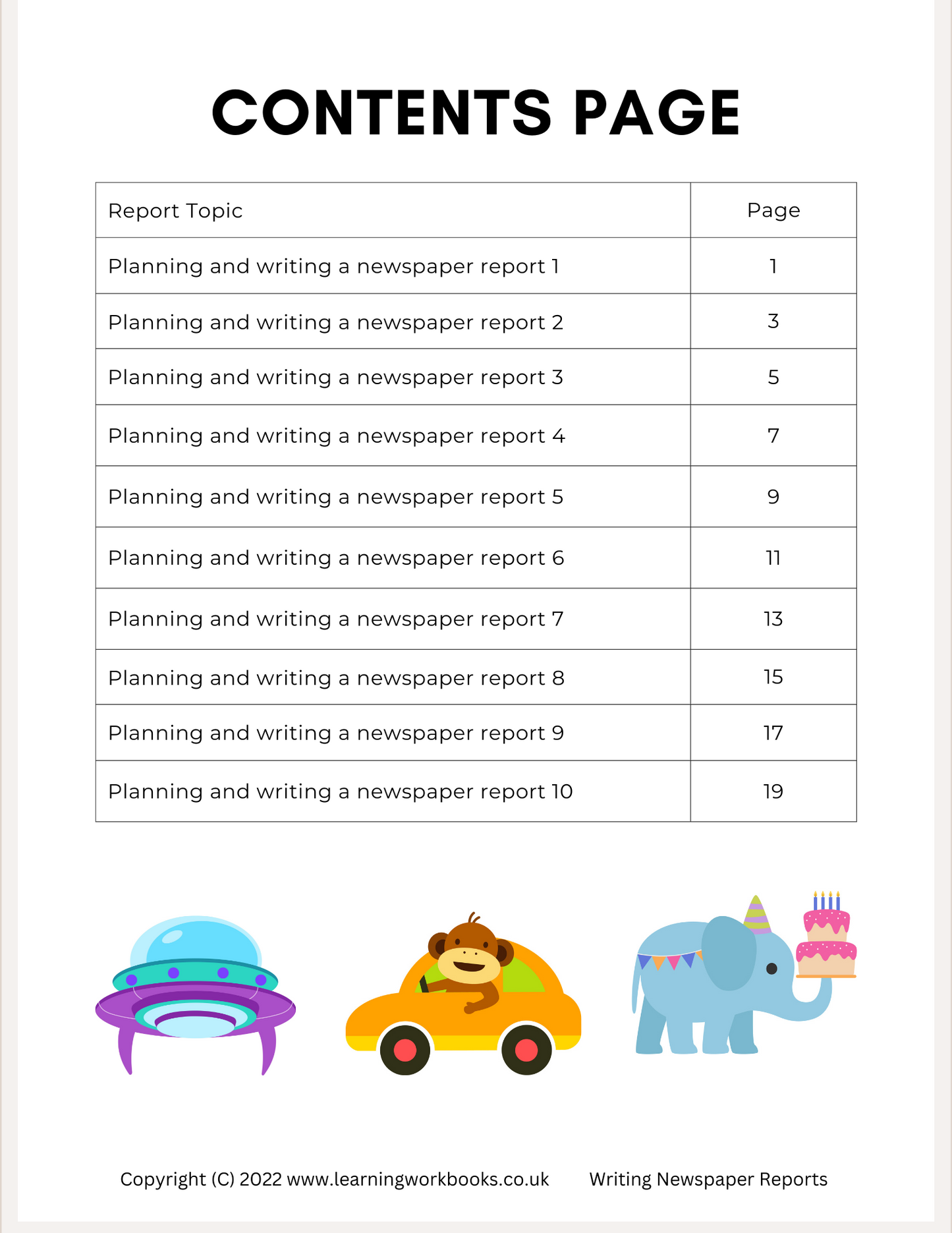 Writing Newspaper Reports Workbook (downloadable digital product)