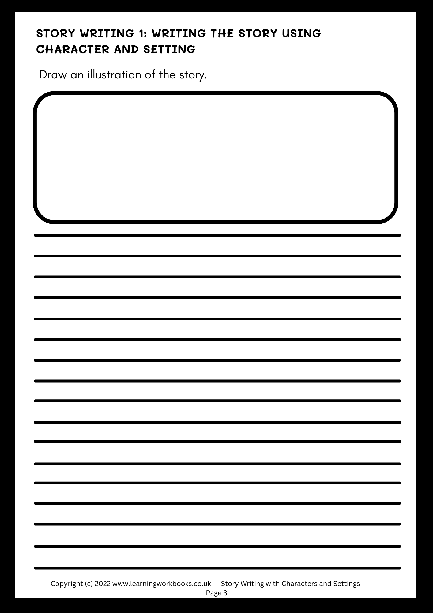 Story Writing with Characters and Settings (downloadable digital product)