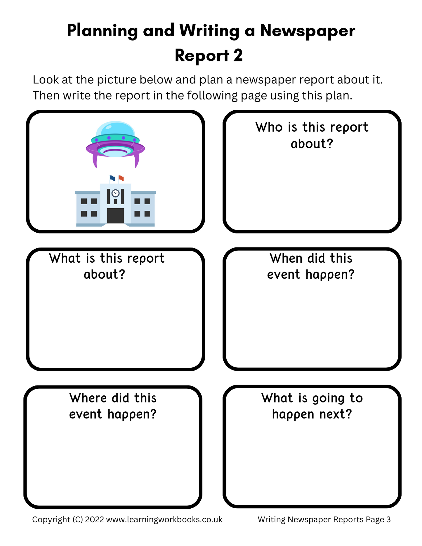Writing Newspaper Reports Workbook (downloadable digital product)