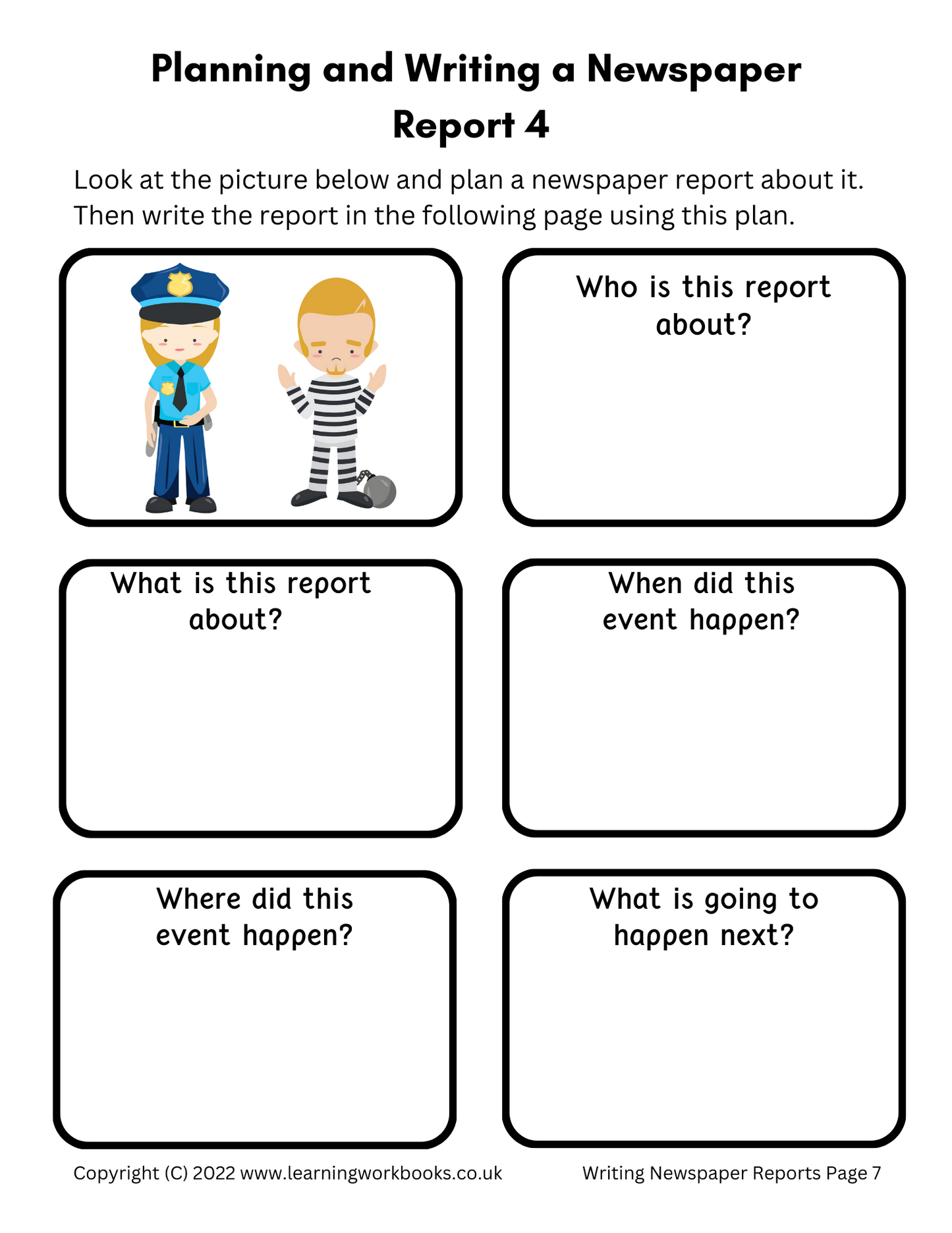 Writing Newspaper Reports Workbook (downloadable digital product)