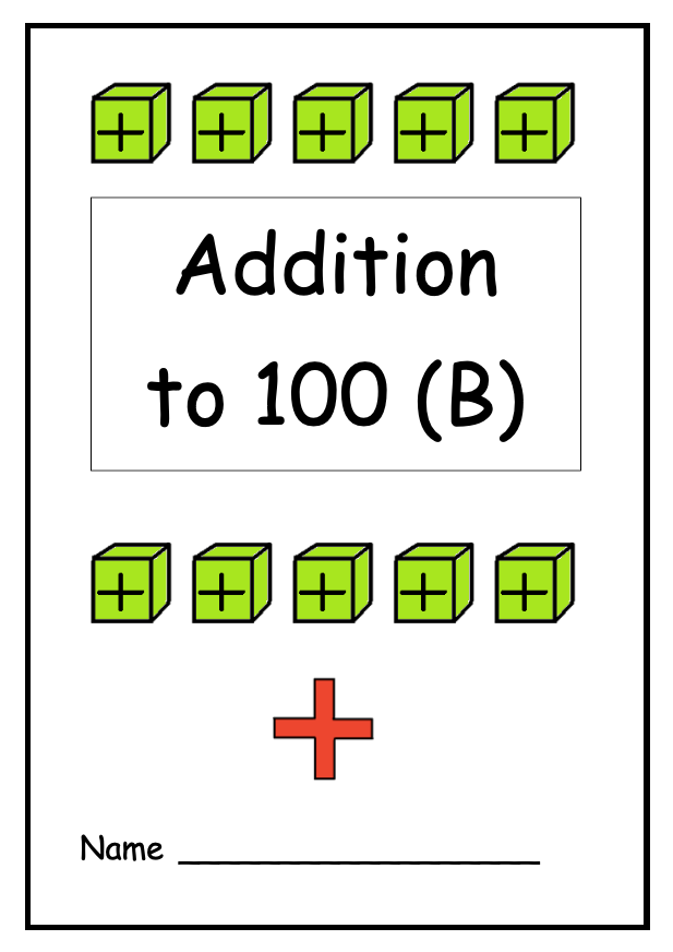 Addition to 100 Workbook B (downloadable digital product)