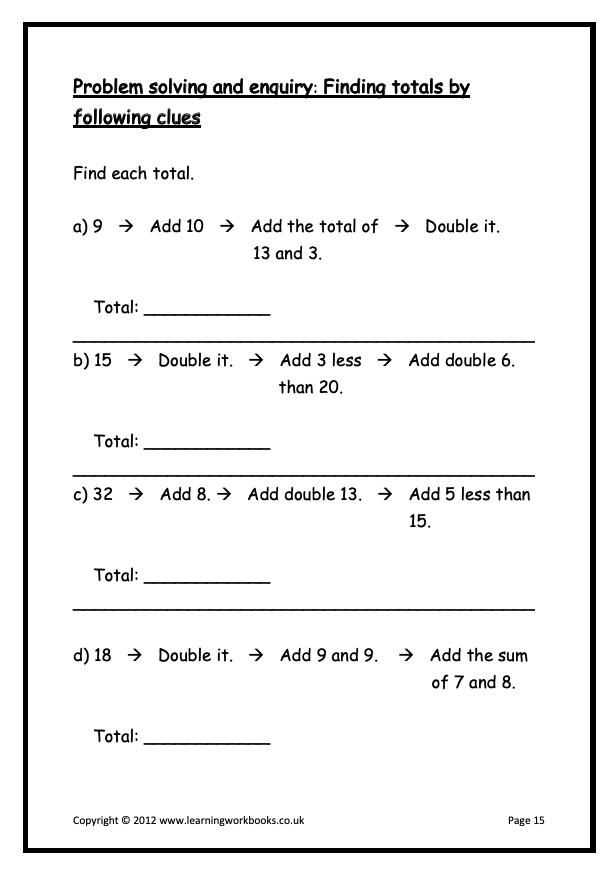 Addition to 100 Workbook B (downloadable digital product)