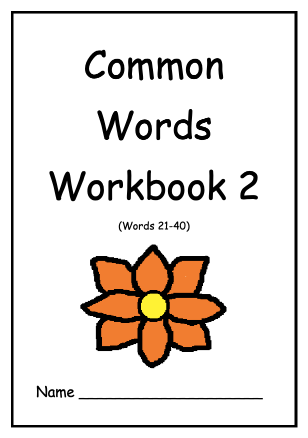 Common Words Workbook 2 (downloadable digital product)