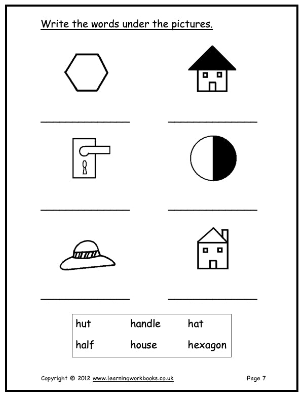 Alphabet Workbook Letter H (downloadable digital product)