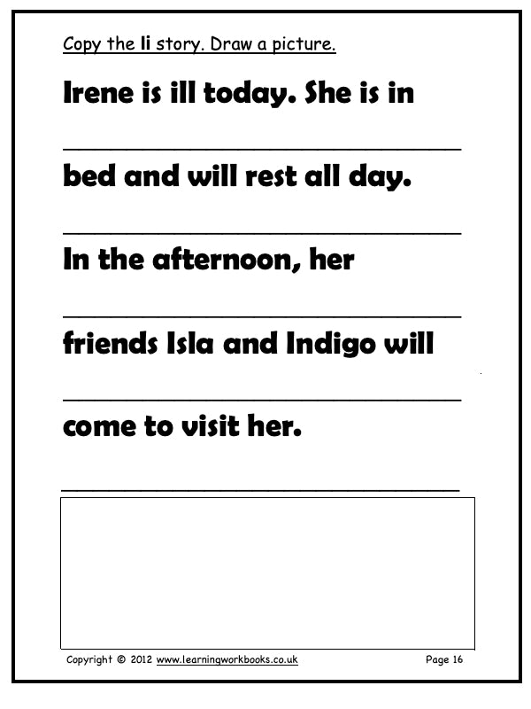 Alphabet Workbook Letter I (downloadable digital product)
