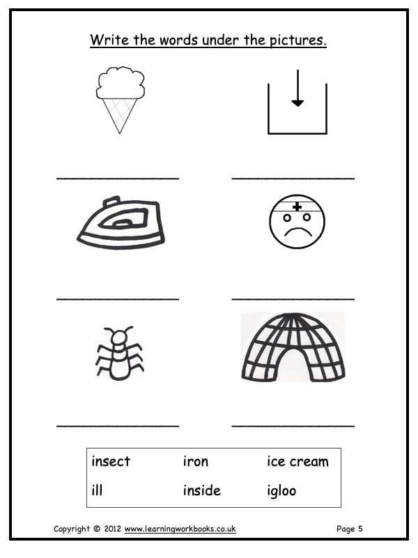Alphabet Workbook Letter I (downloadable digital product)