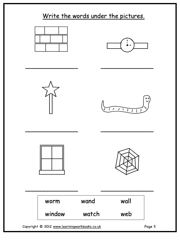 Alphabet Workbook Letter W (downloadable digital product)