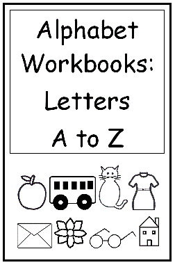 Alphabet Workbooks Letters A to Z - All 26 workbooks (downloadable digital product)