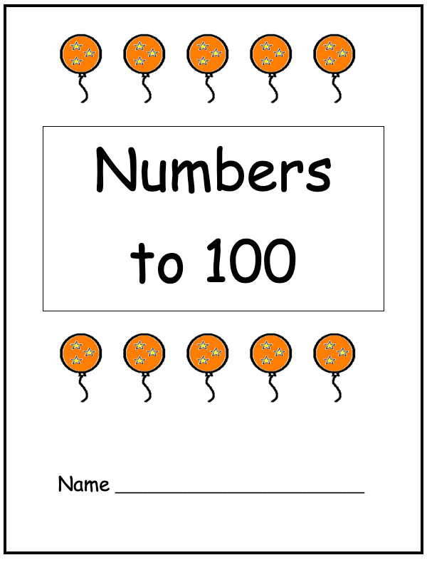 Numbers to 100 Workbook (downloadable digital product)