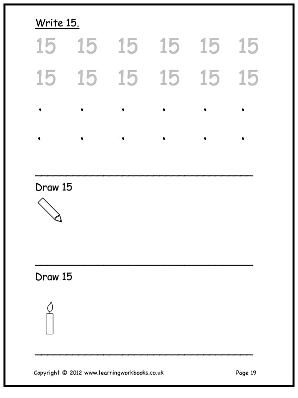 Numbers 11-15 (downloadable digital product)