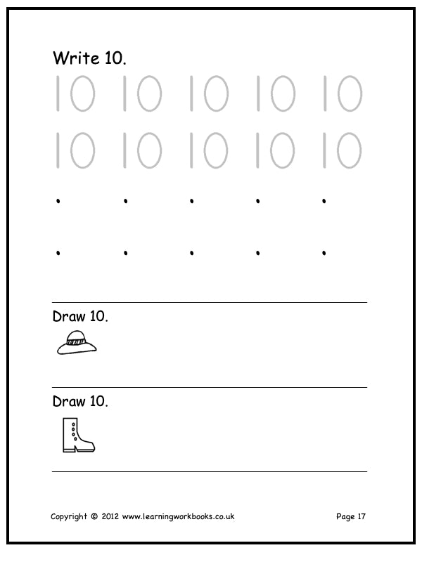 Numbers 6-10 Workbook (downloadable digital product)
