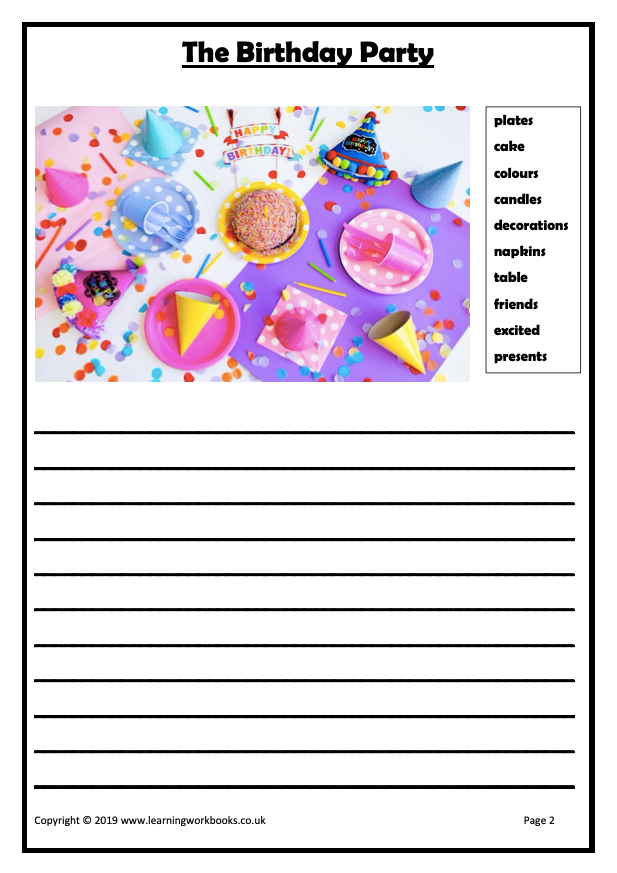 Story Writing Workbook 1 (downloadable digital product)